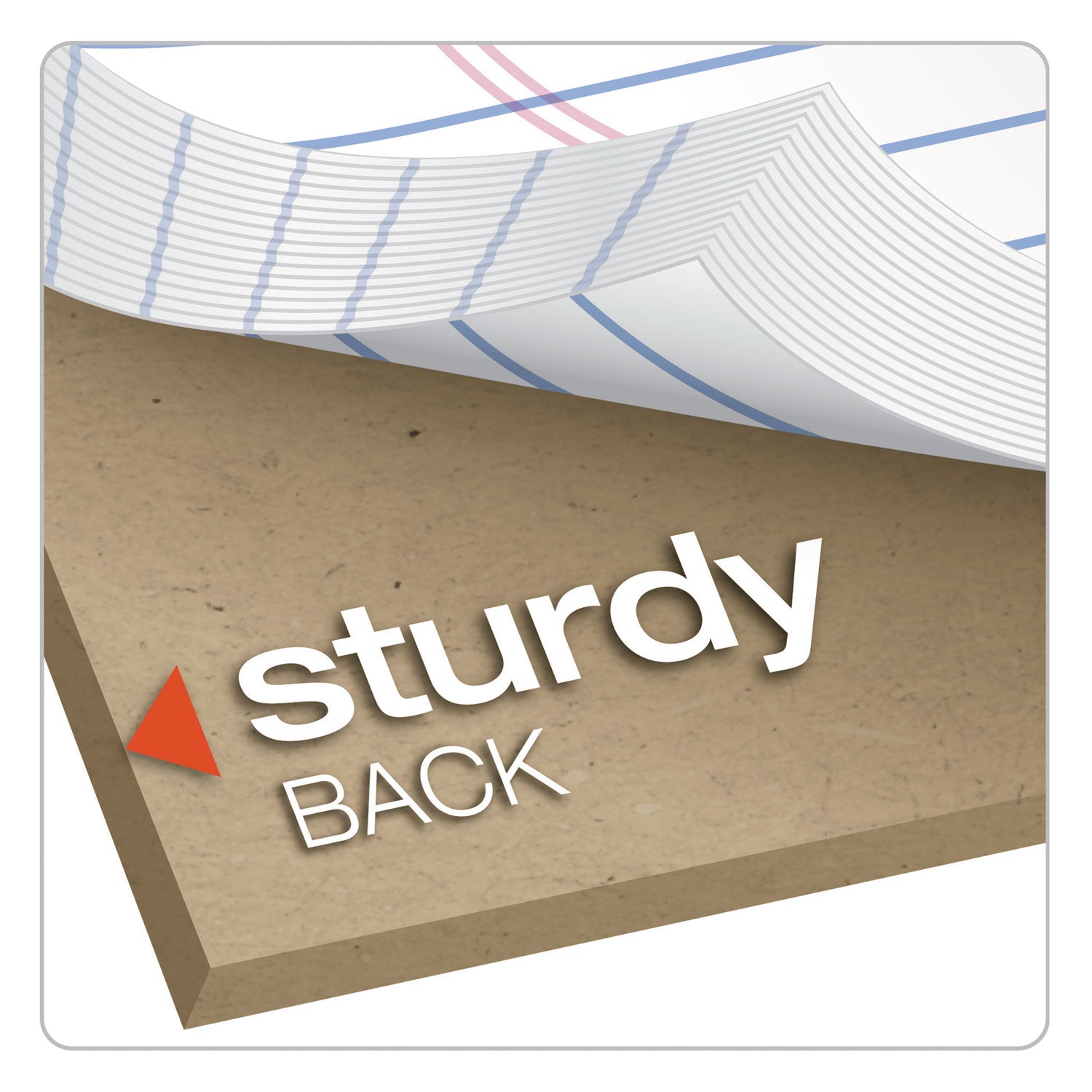 Ampad® Recycled Narrow Rule Writing Pads - 50 Sheets, 5
