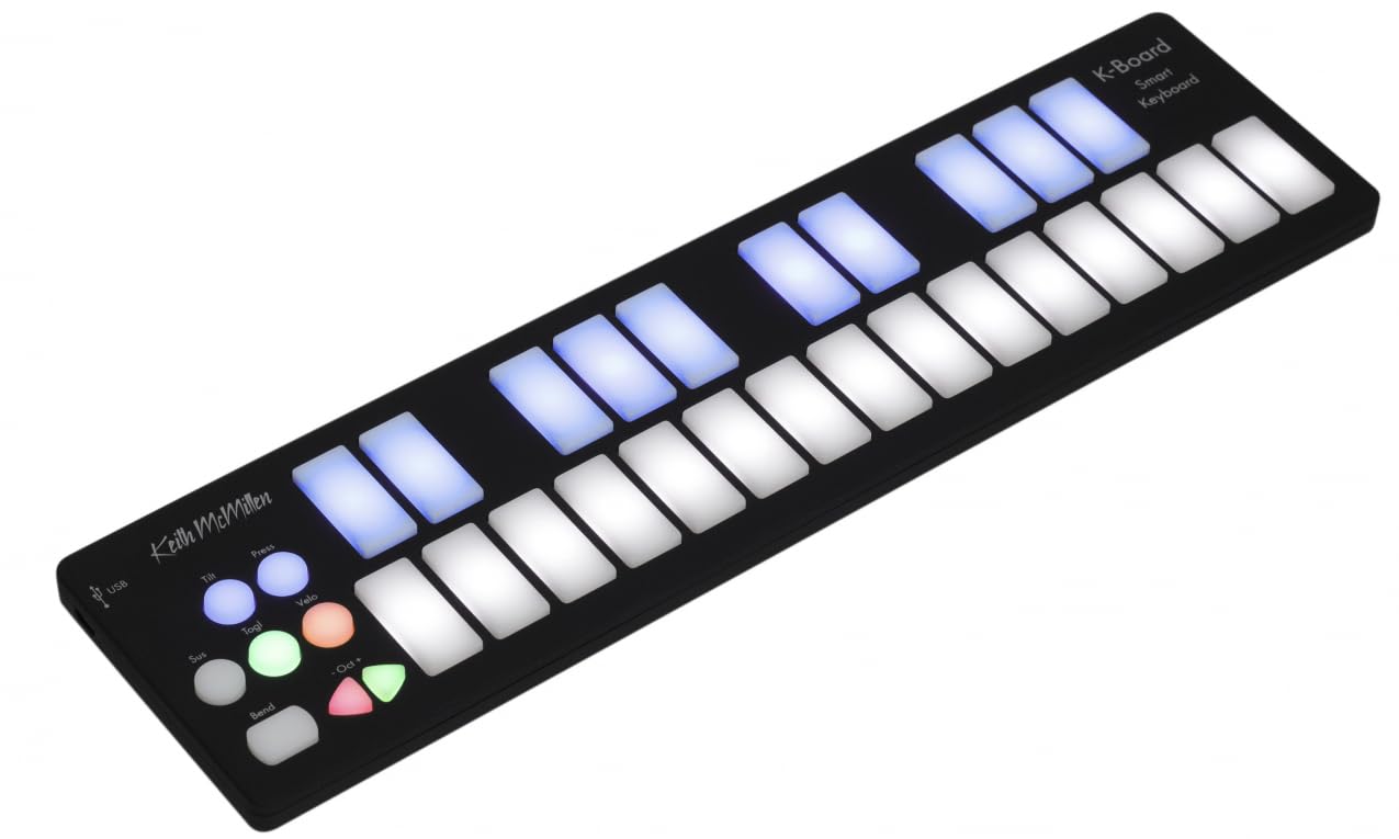QuNexus Smart Sensor MIDI Keyboard Controller - Portable & Compact for Music Production, Live Performance, and Studio Recording