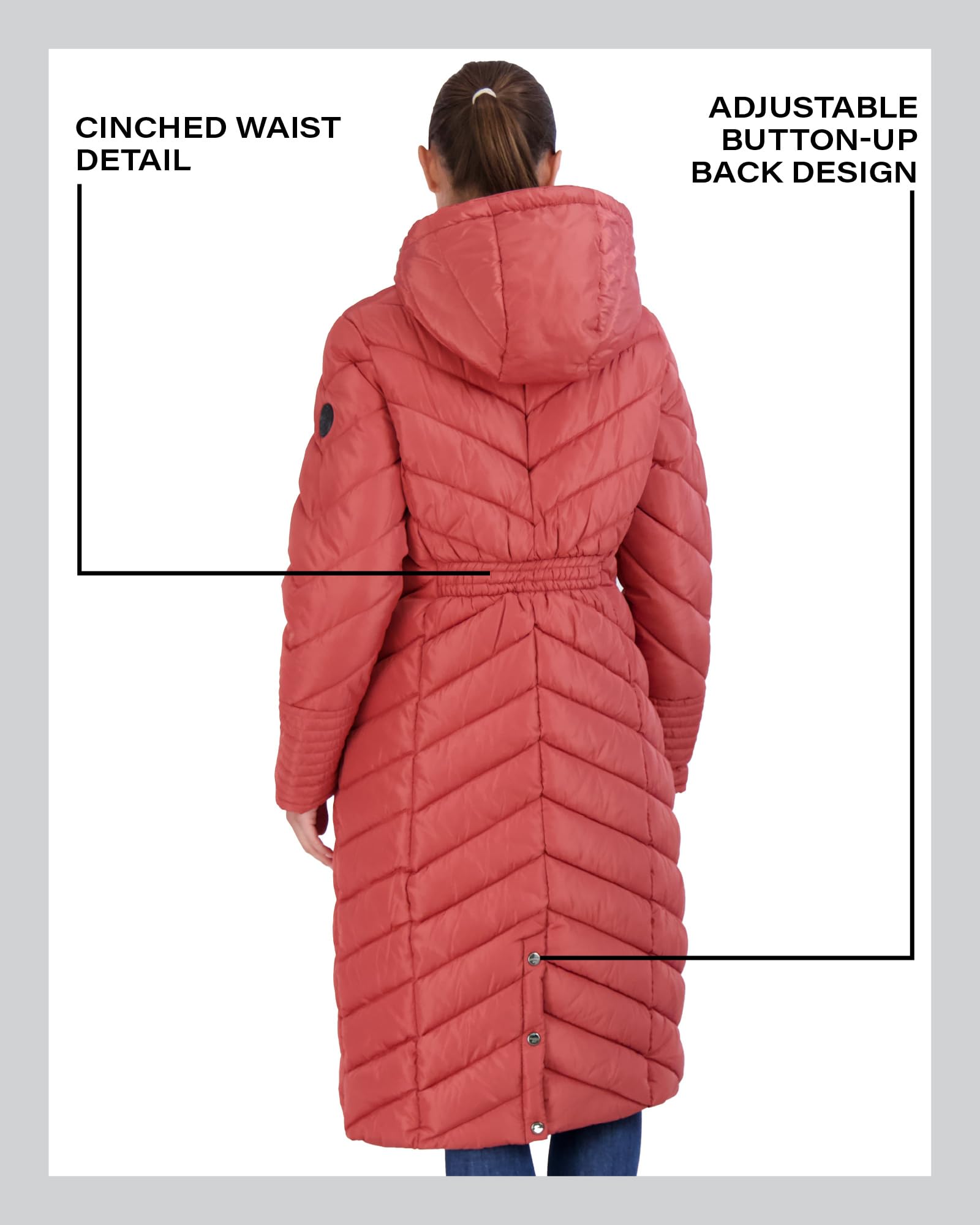 Madden Girl Women's Maxi Puffer Jacket - Long Quilted Winter Coat for Cold Weather, Water-Resistant & Warm (Sizes S-3X) | Perfect for Snow Days, Outdoor Activities & Winter Fashion