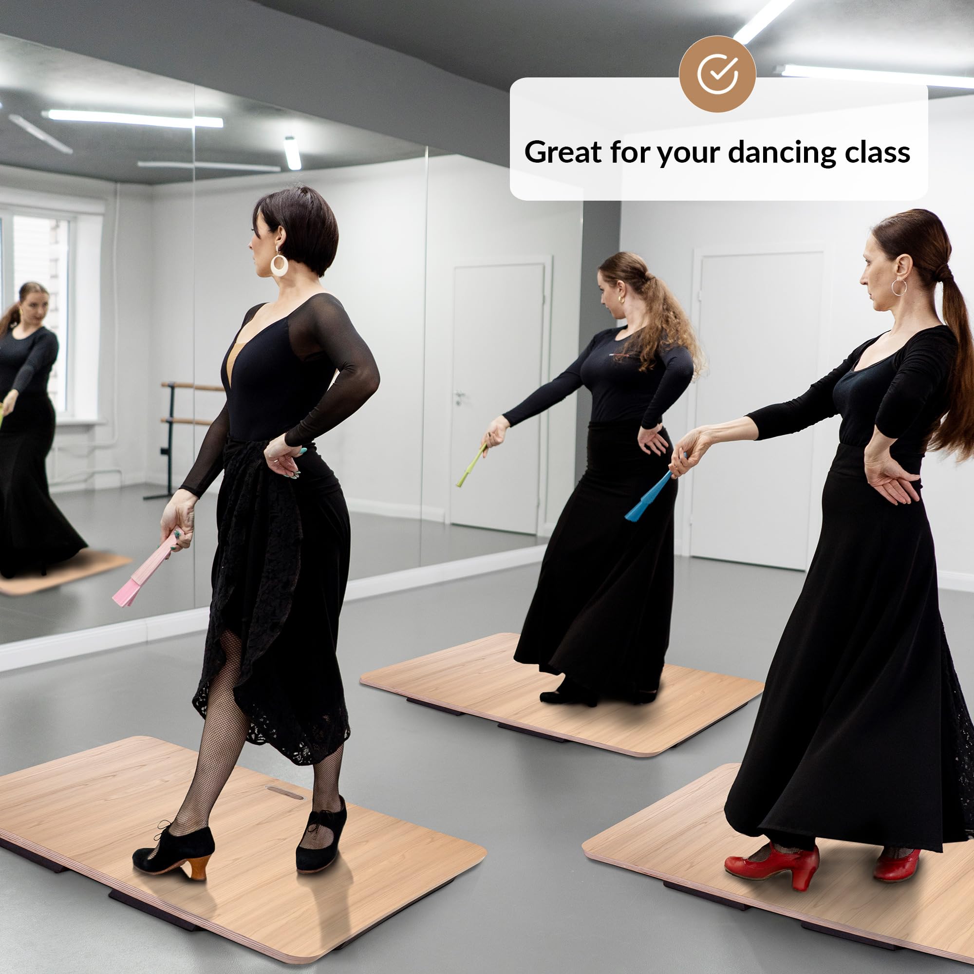 ODOXIA Portable Tap Board for Tap Dancing - Cushioned Practice Dance Floor Mat for Home, Studio, Gym & Outdoor Use | Tap Dance Floor for Any Surface | Professional & Beginner Tap Dance Training