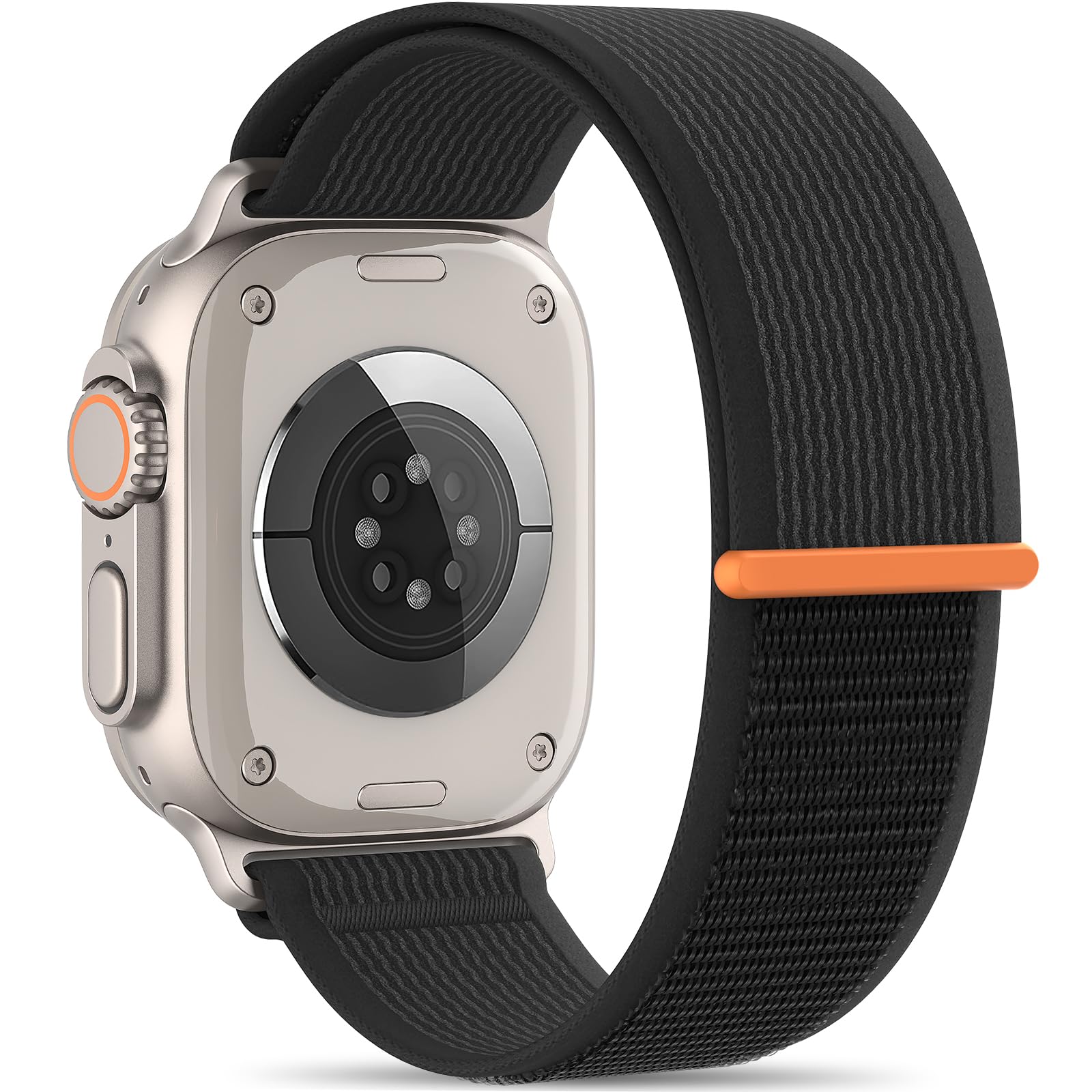 Premium Nylon Sport Loop Band for Apple Watch Series 1-10, SE & Ultra/Ultra 2 - 42mm/44mm/45mm/46mm/49mm - Soft Breathable Strap for Men & Women - Perfect for Running, Workouts & Everyday Wear