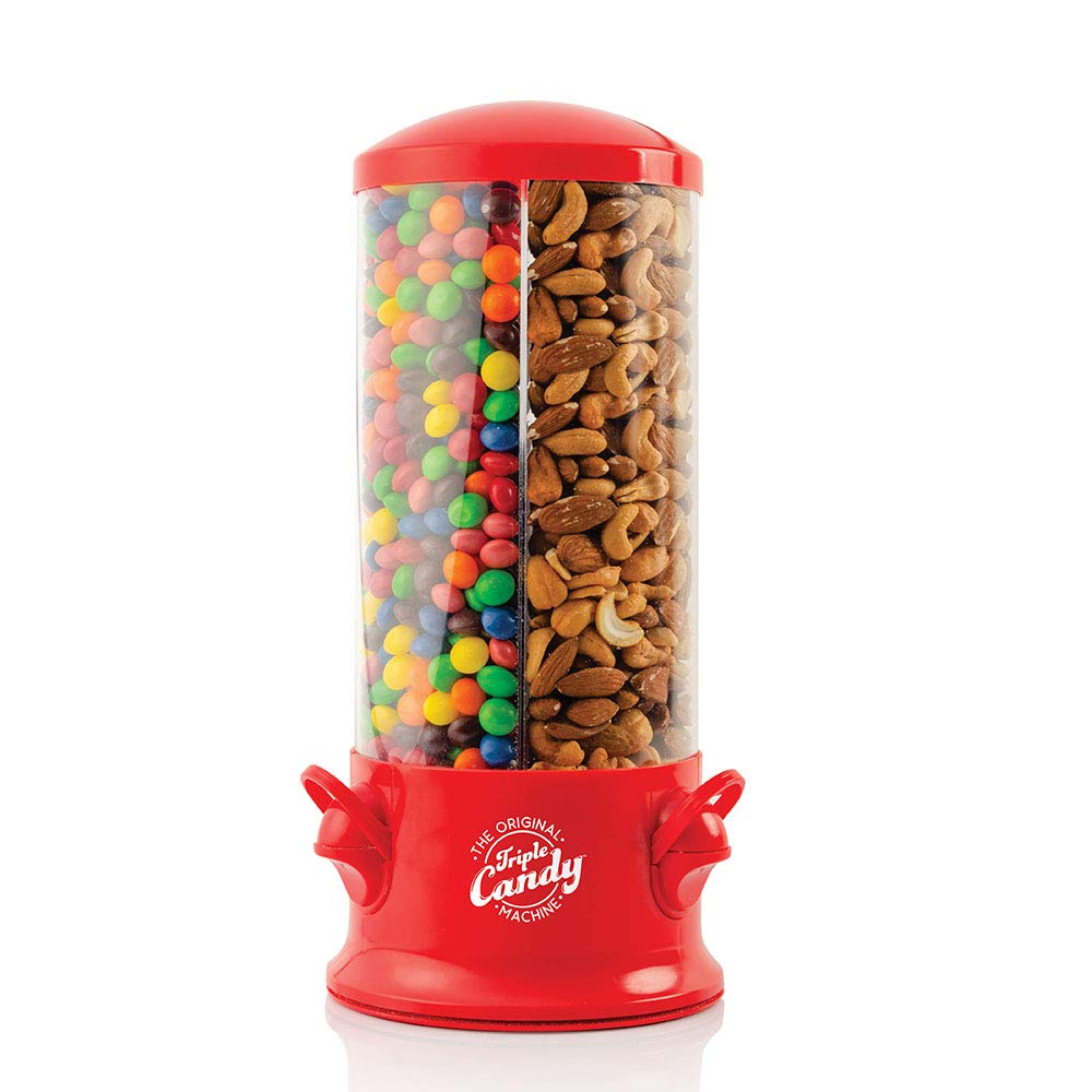 Handy Gourmet Candy Dispenser - 5.75 x 12 x 5.75 Inches, Red - Perfect for Home, Office, Party & Halloween Treats
