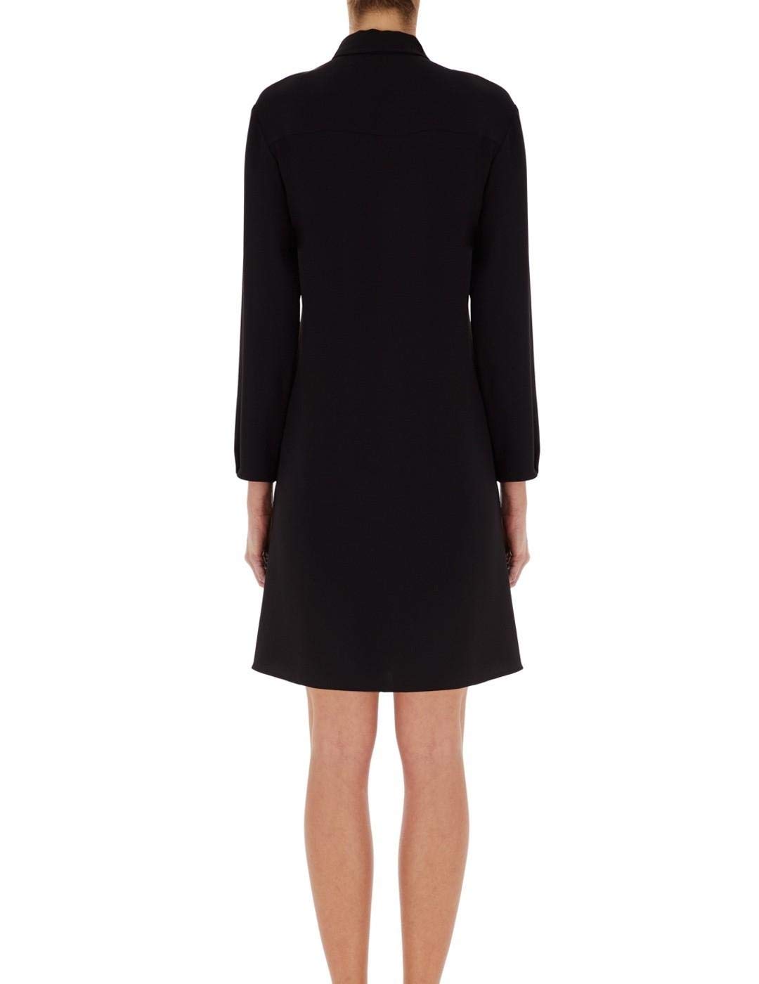 Armani Exchange Women's Collared Button Down Wrap Dress - Slim Fit Office & Party Wear, Elegant Sleeveless Midi Dress for Work, Cocktail & Special Occasions