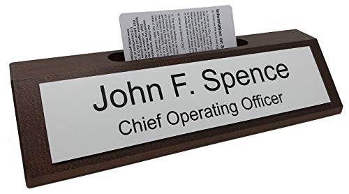 Walnut W/ White - Black Text
