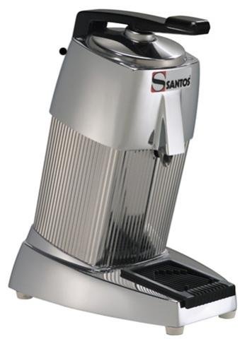 Santos N10 Premium Manual Citrus Juicer - Stainless Steel Lemon Squeezer with Ergonomic Grey Handle for Fresh Orange, Lime & Grapefruit Juice - Perfect for Home Bars, Restaurants & Healthy Breakfasts