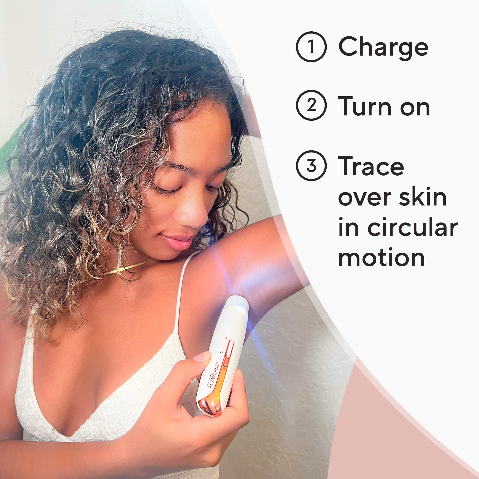Finishing Touch Flawless Body Touch Up - Women's Electric Razor for Smooth Skin, Painless Hair Removal & Stubble Shave | Perfect for Legs, Bikini Line & Underarms | Portable & Rechargeable