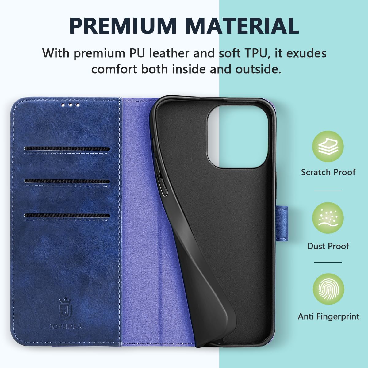 Premium Leather Wallet Case for iPhone 13 Pro (6.1