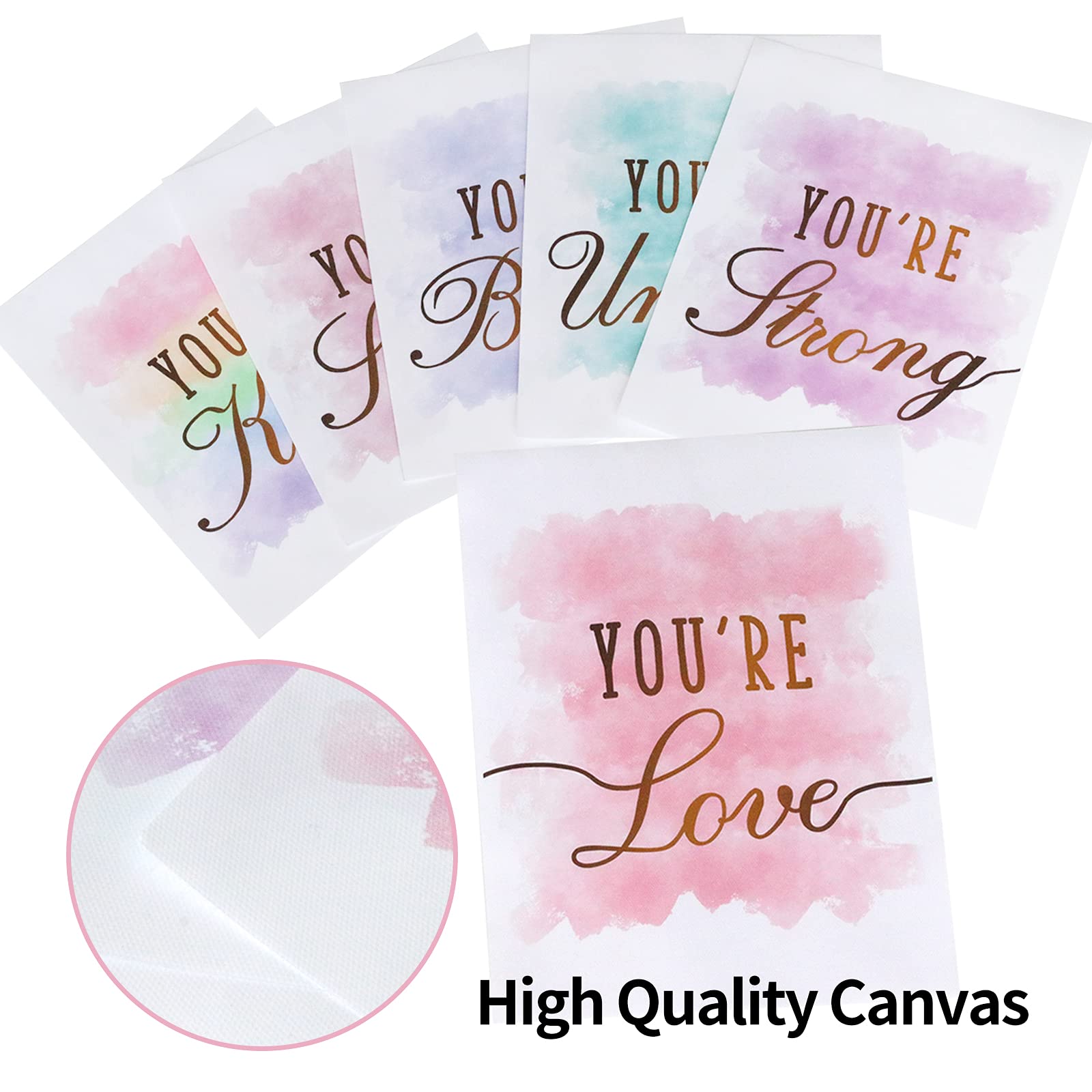HOMANGA Kids Wall Art Posters - Set of 6 Unframed 8x10 Inch Prints for Teen Girls Room, Bedroom, Nursery & Playroom Decor - Anime Inspired Room Decorations for Birthday Gifts & Home Aesthetic