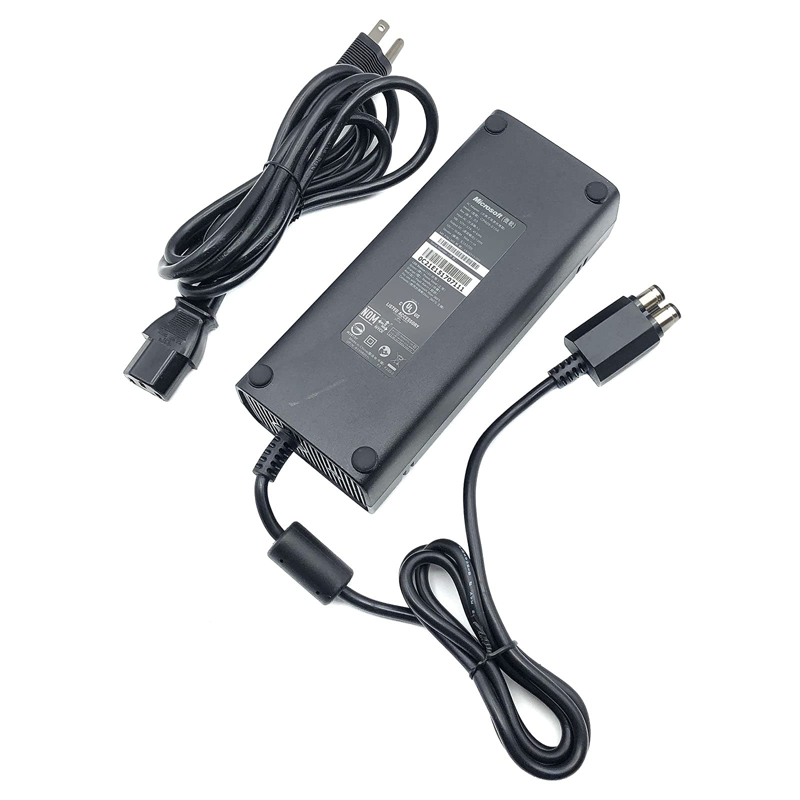 Original Genuine Microsoft Xbox One AC Power Adapter Charger Cord - Replacement Power Supply Cable for Xbox One Console - Perfect for Gaming Setups & Home Entertainment Systems