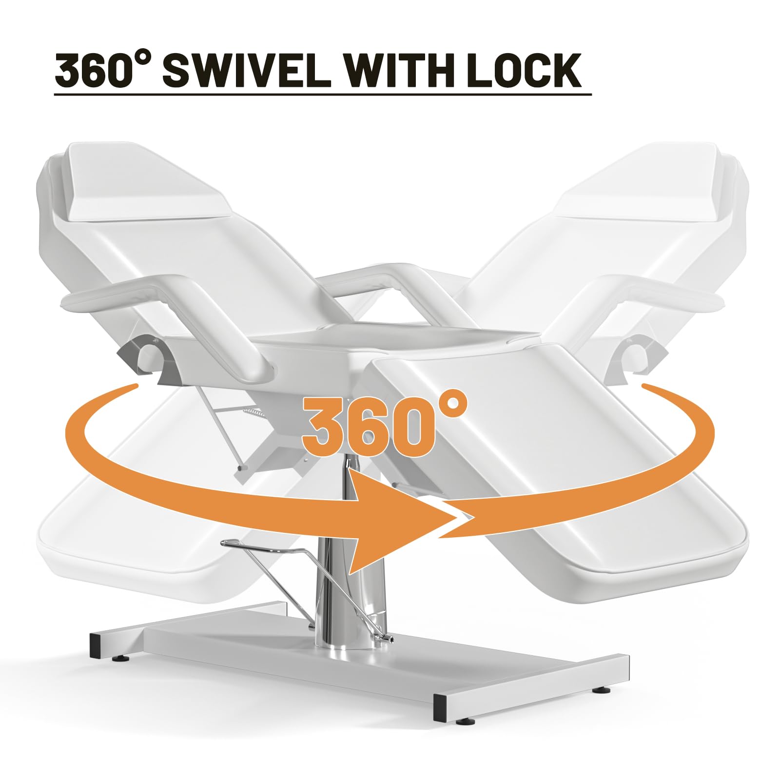 **Hydraulic Spa Chair - Adjustable Esthetician Bed & Tattoo Chair for Salon, Facial, Massage - 500lbs Weight Capacity - Perfect for Beauty Clinics, Tattoo Studios & Relaxation Therapy**