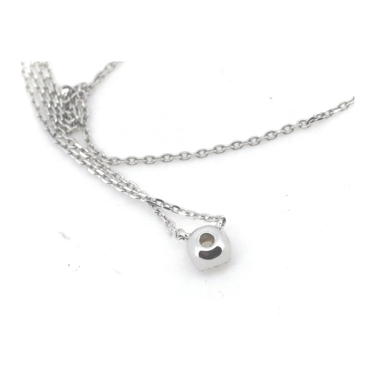 4℃ Diamond Necklace 18K White Gold (Au750) - Elegant Jewelry Gift for Women, Perfect for Anniversaries, Weddings & Special Occasions