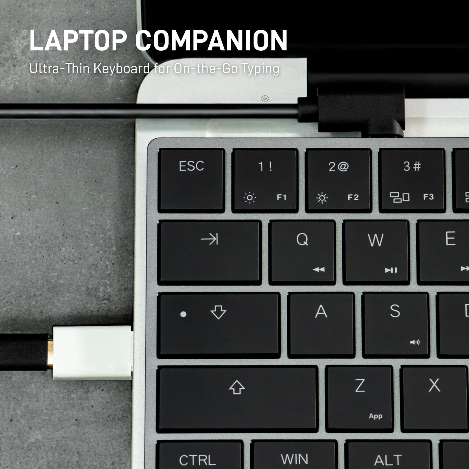 AIRONE 65% Mechanical Keyboard with Cherry MX ULP Switches - RGB Backlit, USB-C Wired Gaming Keyboard for Windows/Mac/iOS - Ultra Slim & Lightweight Silver Keyboard with Tactile Feedback - Perfect for Office Work, Gaming & Travel