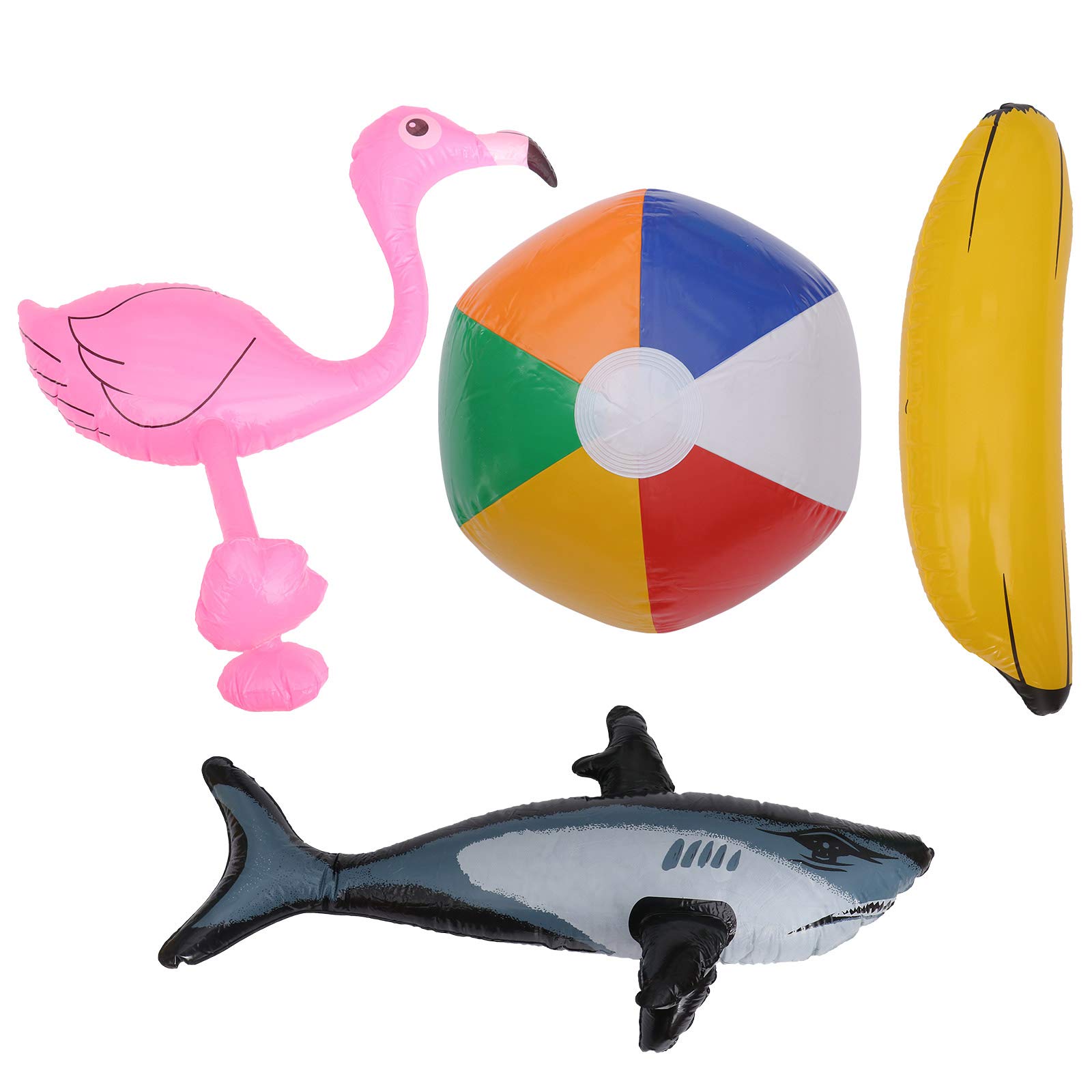 Bestoyard 4-Pack Inflatable Fake Water Toys for Pool Party, Outdoor Play & Home Decor - Fun Summer Party Supplies for Kids & Adults