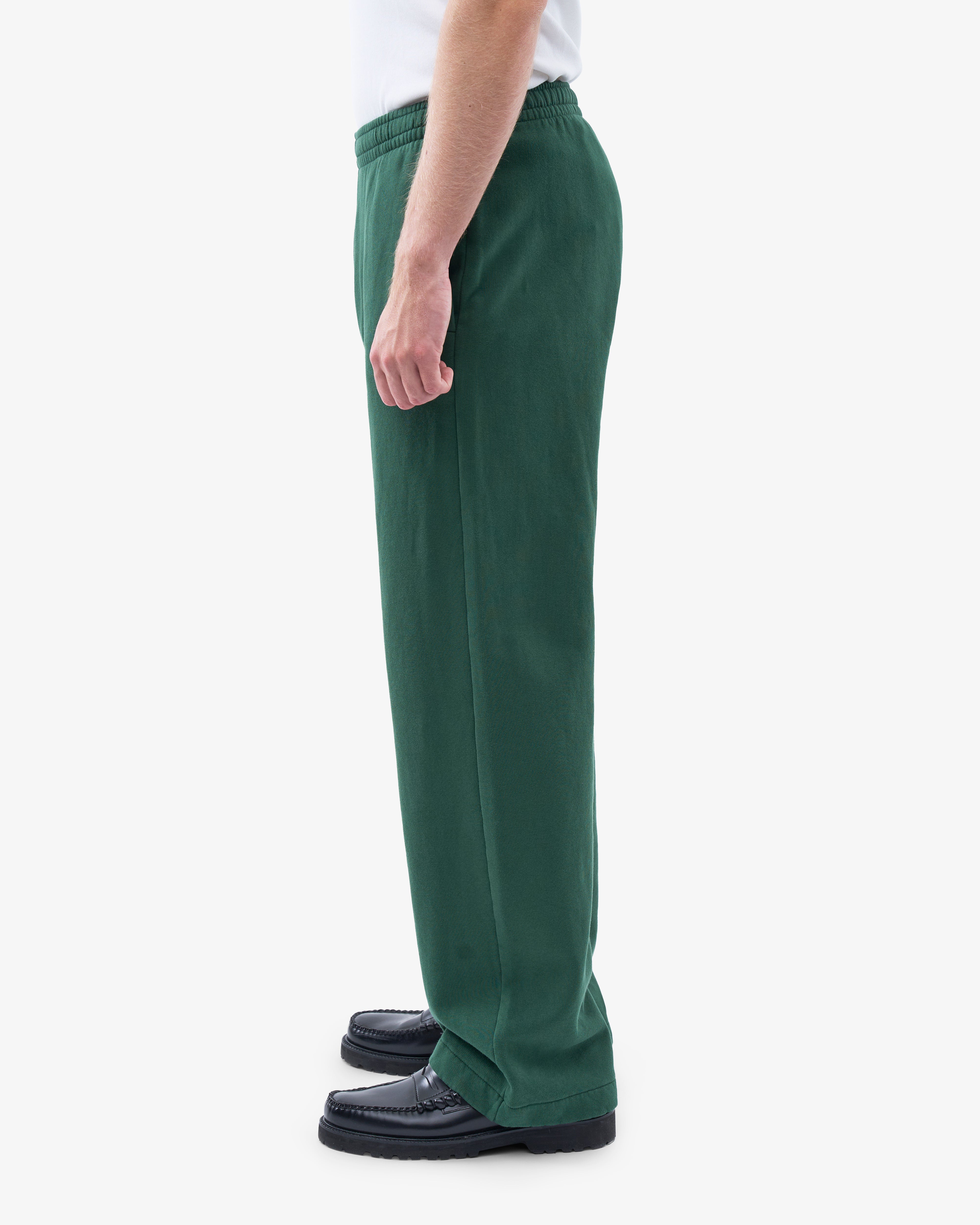 Organic Straight Leg Sweatpants for Women - Soft Emerald Green Lounge Pants - Perfect for Yoga, Running & Home Relaxation