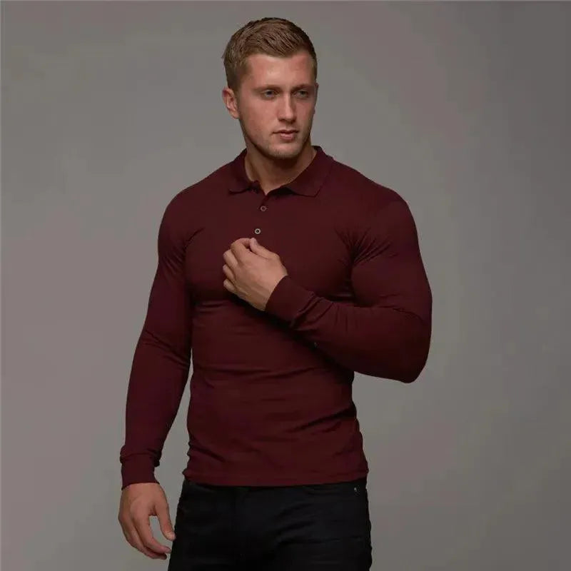 Classic Fitness Cotton Men's Polo Shirt - Breathable & Comfortable Workout Shirt for Gym, Running & Casual Wear