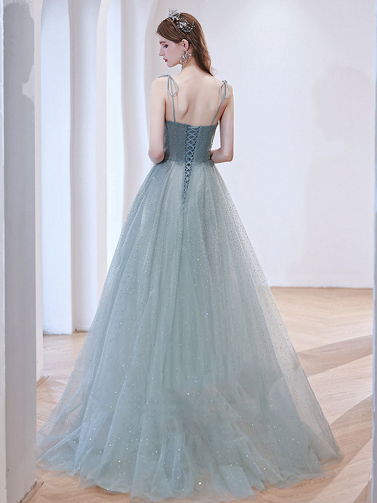 Light Green Tulle Prom Dress - A-Line Fairy Formal Party Gown for Homecoming, Quinceañera & Evening Events | Style 689