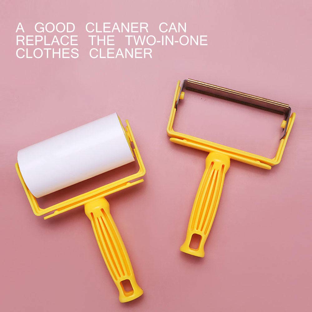 Pet Hair Remover Brush - 2 Pack Sticky Lint Roller for Clothes & Pet Supplies - Home & Travel Use