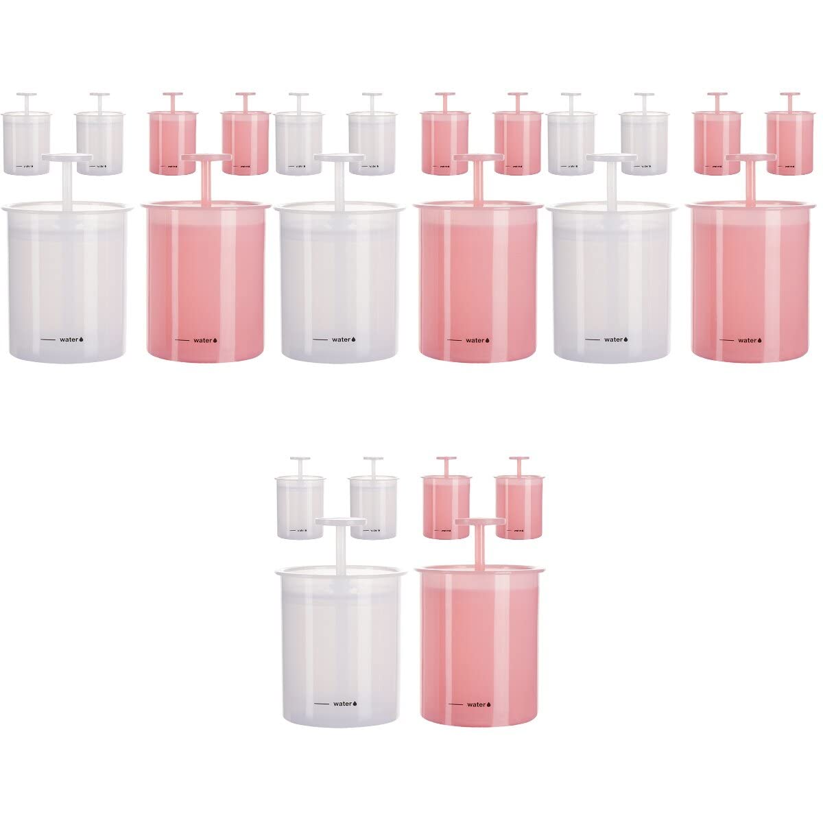 FRCOLOR 24 Pcs Manual Foaming Cup - Facial Cleanser & Shampoo Foam Maker for Skincare, Travel & Home Use | PP Bubble Maker with Sparkling Bottle for Gentle Face & Hair Cleansing