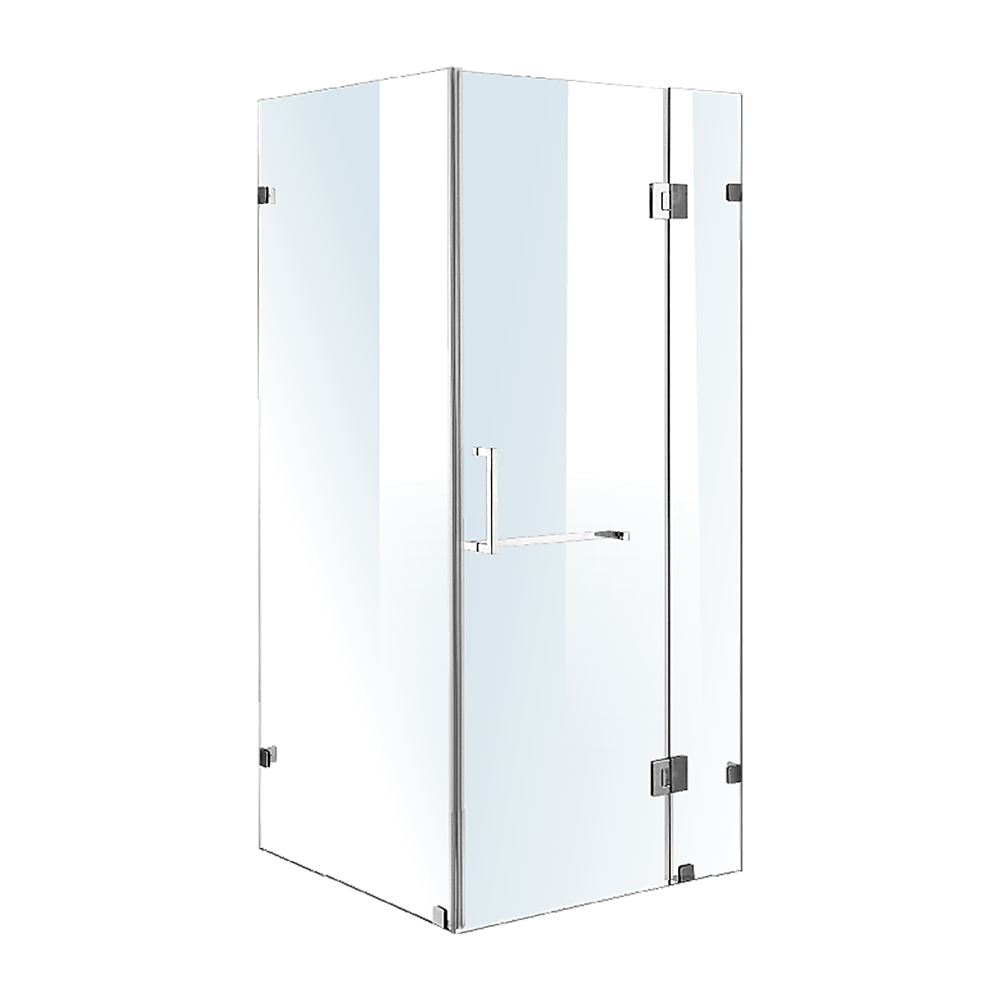 Frameless 10mm Glass Shower Screen 1000 x 800mm - Modern Bathroom Enclosure by Della Francesca | Perfect for Walk-in Showers, Bathroom Renovations & Spa-Style Bathrooms
