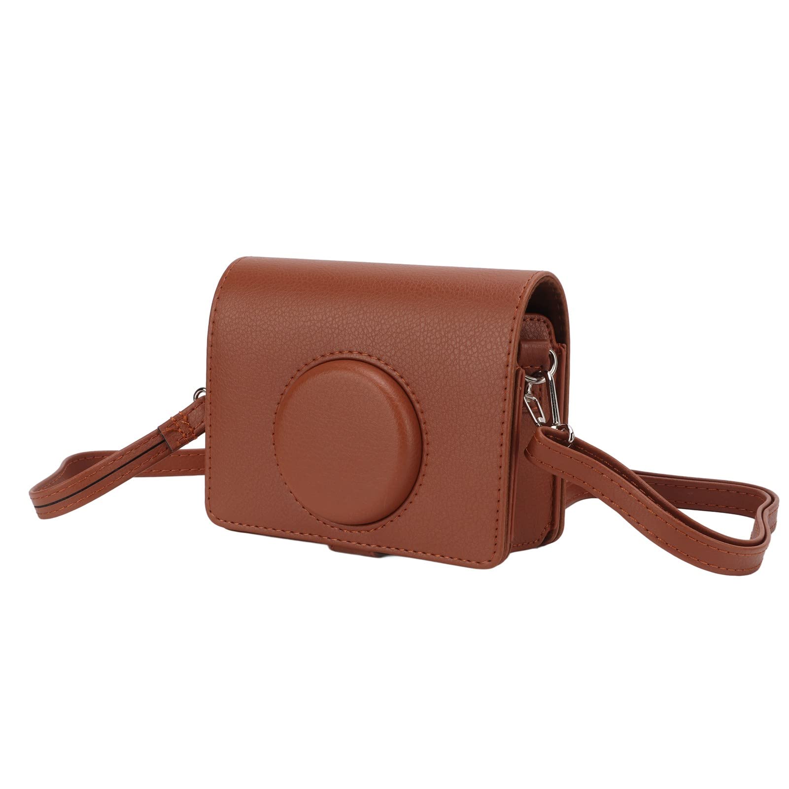 Minifinker PU Leather Camera Cover Case with Adjustable Shoulder Strap - Protective & Stylish Brown Camera Pouch for DSLR/Mirrorless Cameras - Perfect for Travel, Photography Outings & Everyday Use