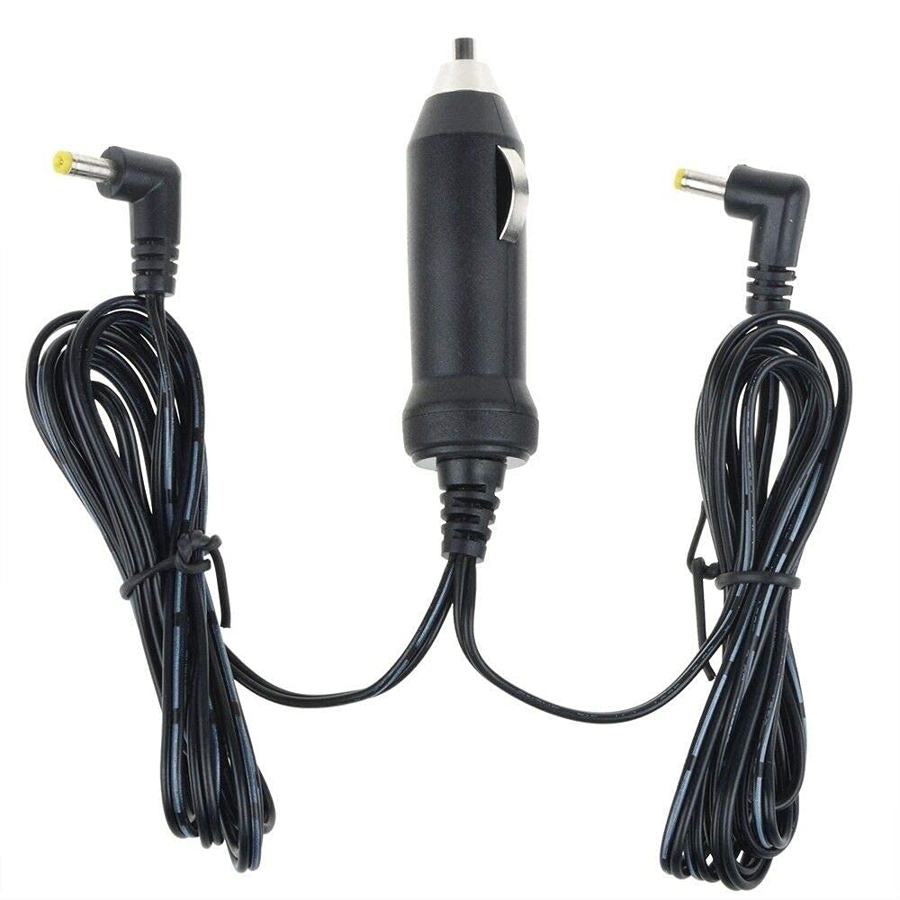Yustda 2A Car Charger Adapter Replacement for Philips LY-02 Dual Screen DVD Player - Vehicle Battery Power Supply for Road Trips & Family Travel Entertainment