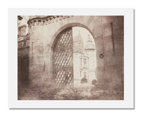 William Henry Fox Talbot - Entrance Gate at Abbotsford Scotland - Vintage Photography Print - Home & Office Wall Art Decor - Perfect for History Lovers & Classic Interior Design