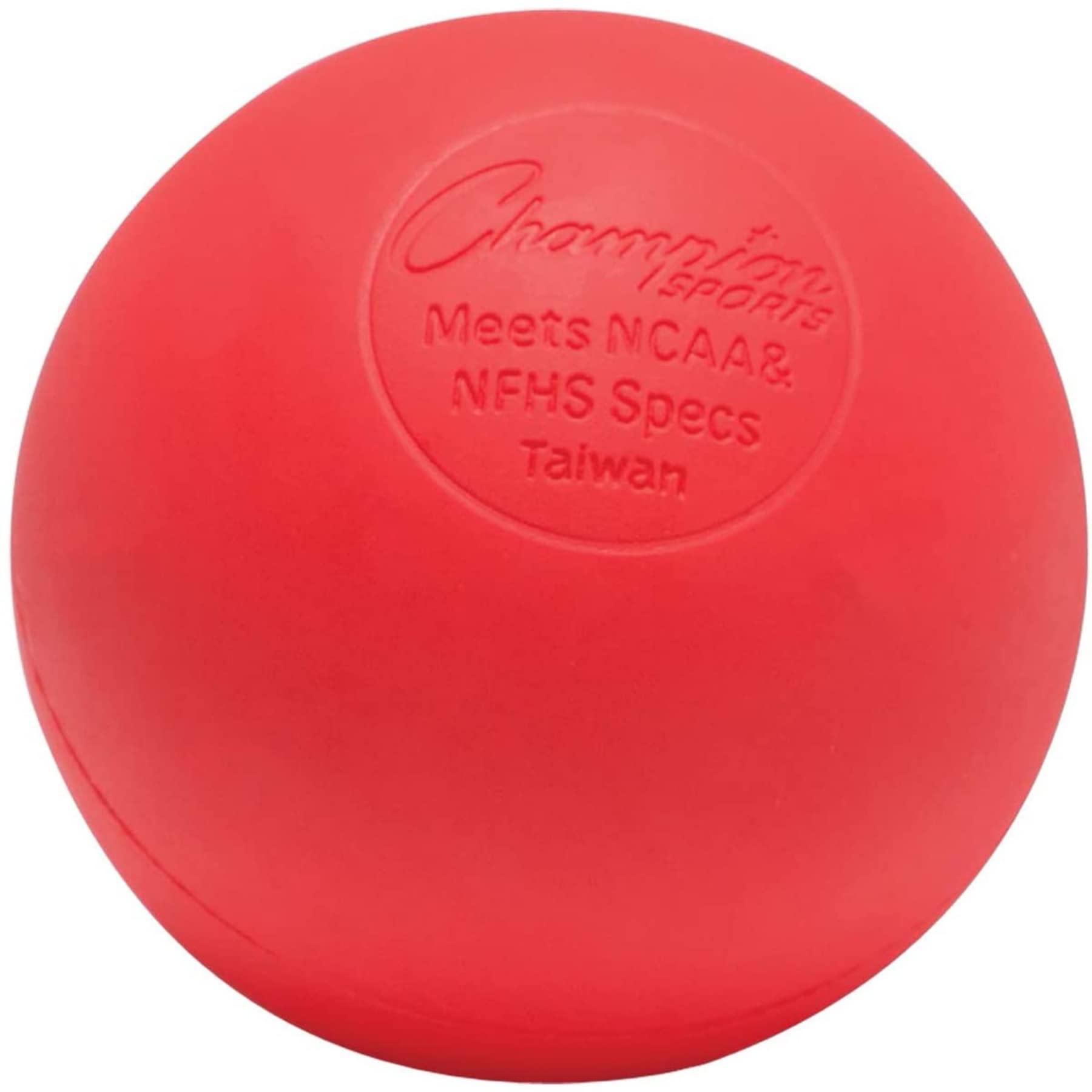 NCAA NFHS Certified Red Lacrosse Ball - High Performance for Training, Massage & Physical Therapy