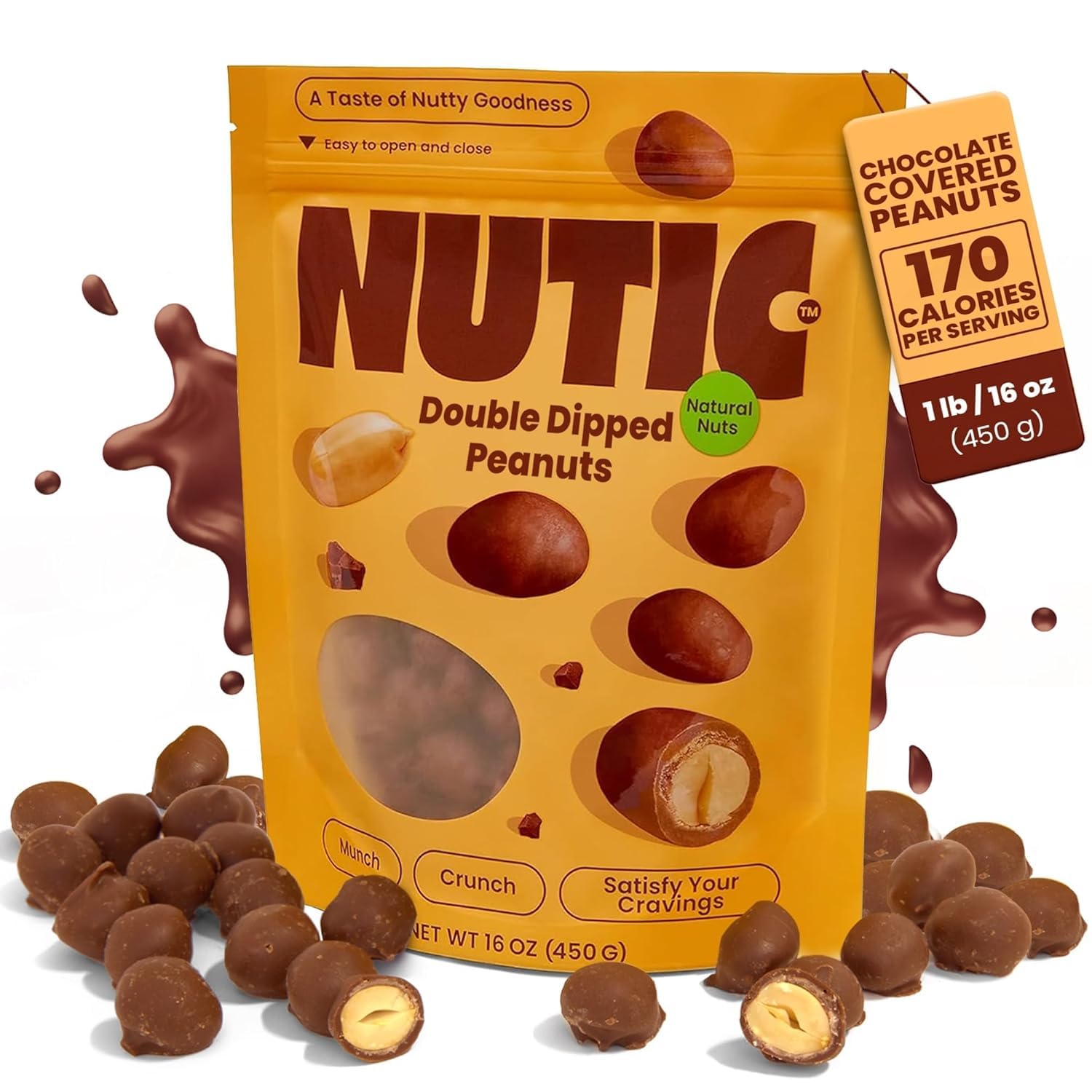 Premium Milk Chocolate Peanuts - Double Dipped Gourmet Snacks for Parties & Gifts