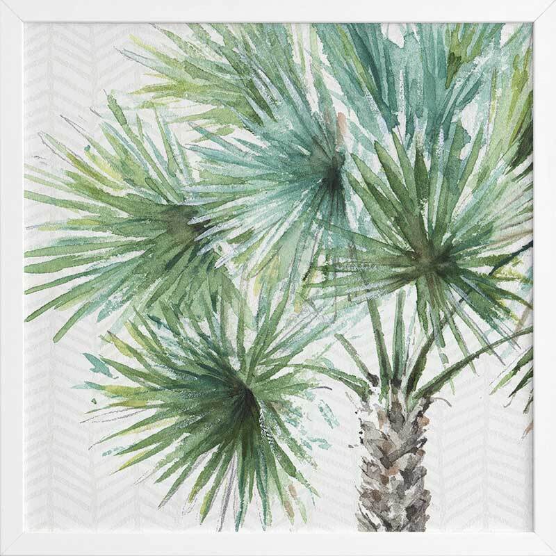 Date Palm II Framed Art Print - Tropical Botanical Wall Decor for Living Room, Bedroom & Office - Perfect for Home & Office Decor