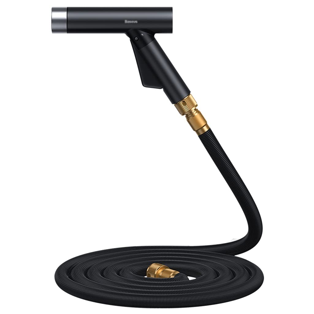 Expandable Garden Hose with Spray Nozzle - 25ft Telescopic Water Hose for Car Washing, Plant Watering & Outdoor Cleaning - Durable Flexible Hose Pipe with 8 Spray Patterns - Perfect for Lawn, Patio & Home Use