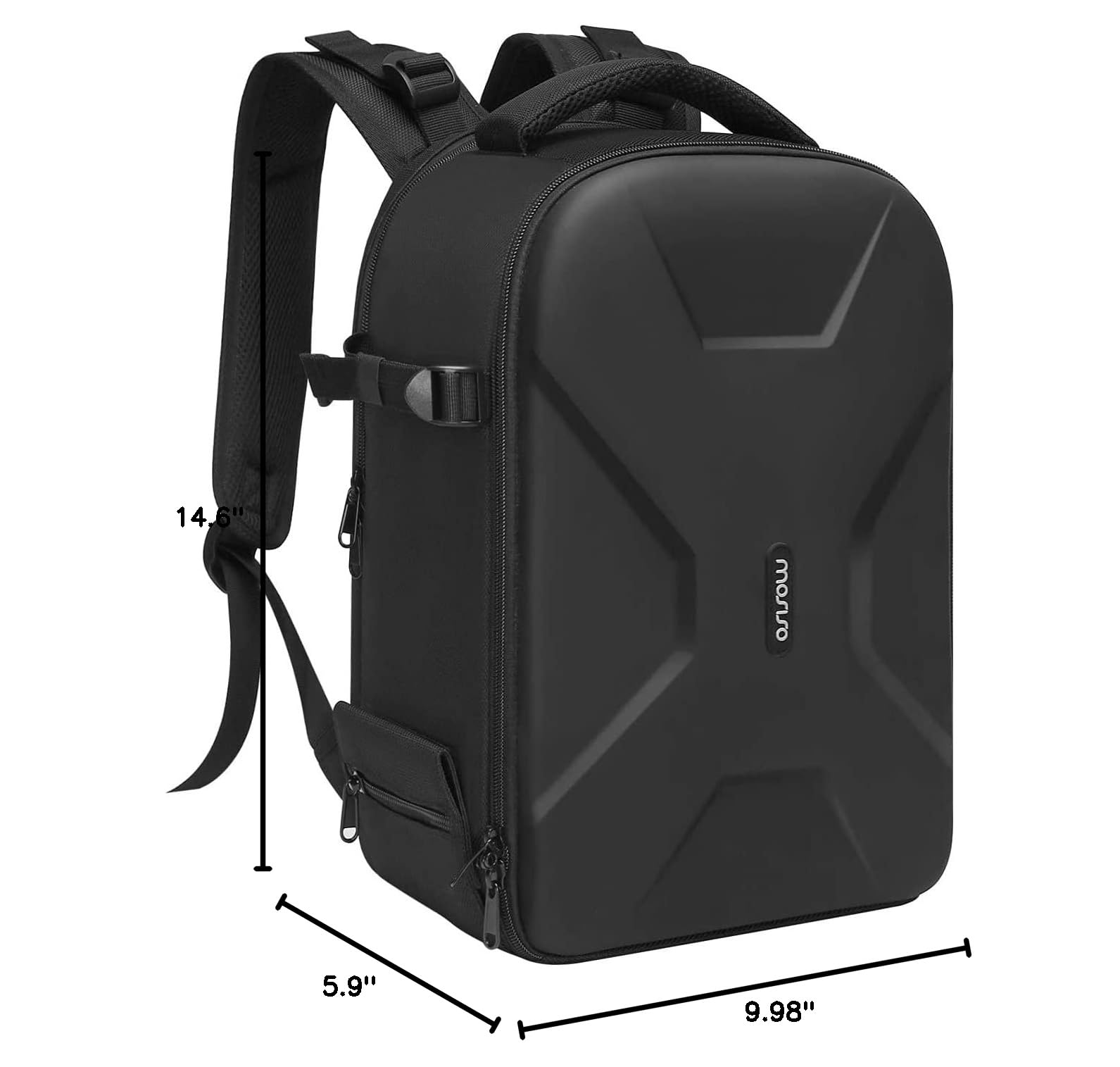 MOSISO Waterproof Camera Backpack for DSLR/SLR/Mirrorless - Hardshell Case with Tripod Holder & Laptop Compartment (Fits Canon/Nikon/Sony) - Perfect for Travel, Hiking & Outdoor Photography - Black