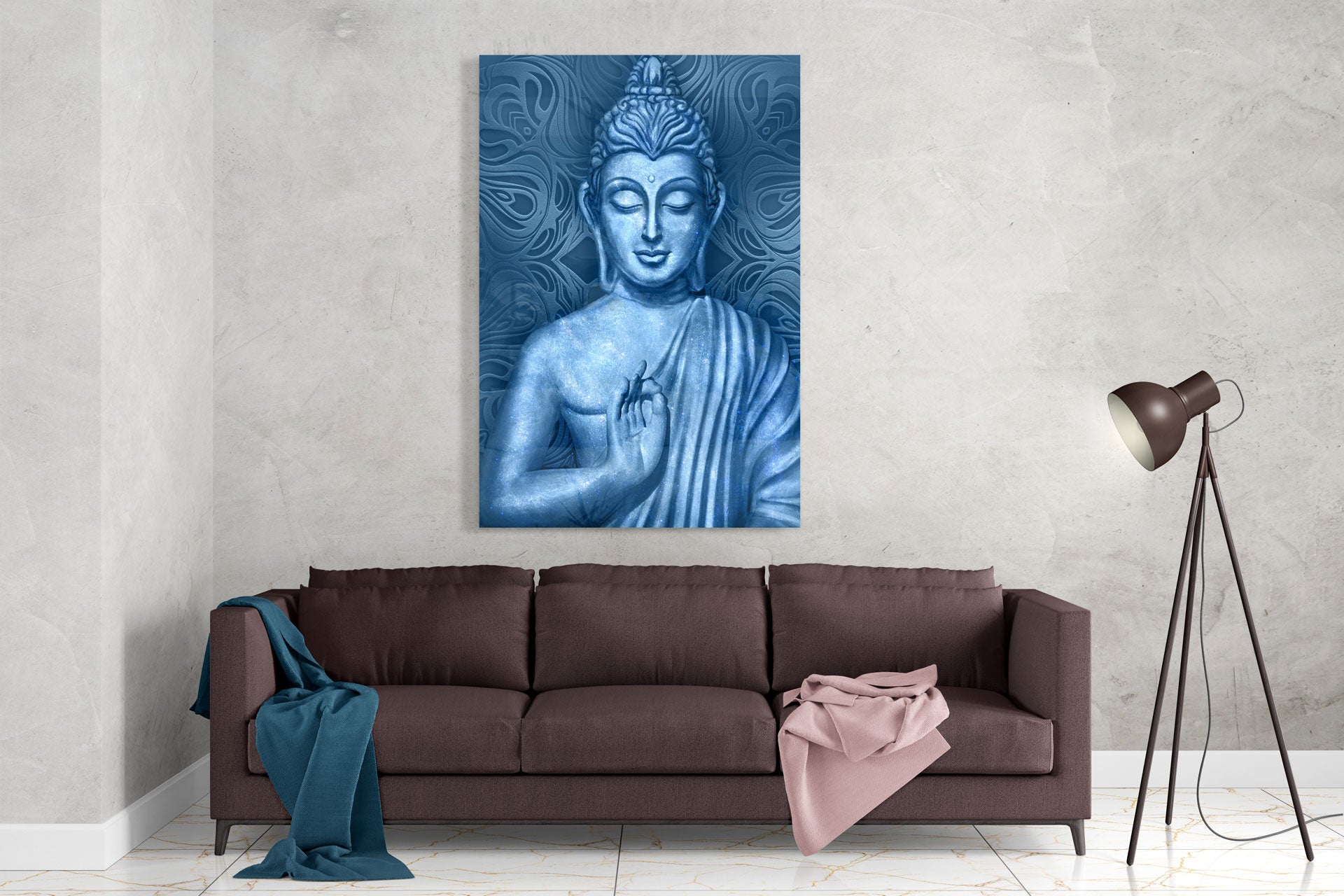 Buddha Blue Incense Sticks - Premium Handmade Aromatherapy for Meditation, Yoga & Relaxation - Natural Scent for Home, Office & Spiritual Practices