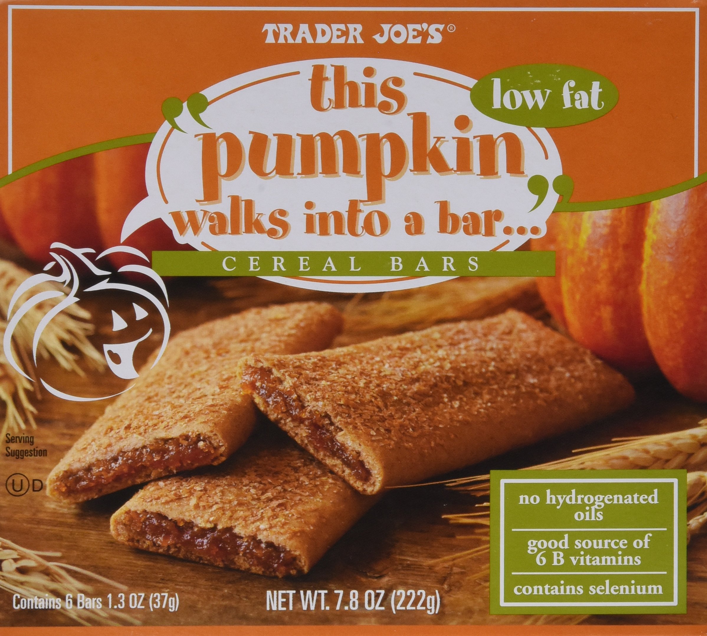 Trader Joe's Pumpkin Spice Cereal Bars - 4 Pack | Healthy Breakfast Snack for Kids & Adults | Perfect for School Lunches, Office Snacks & On-the-Go Energy