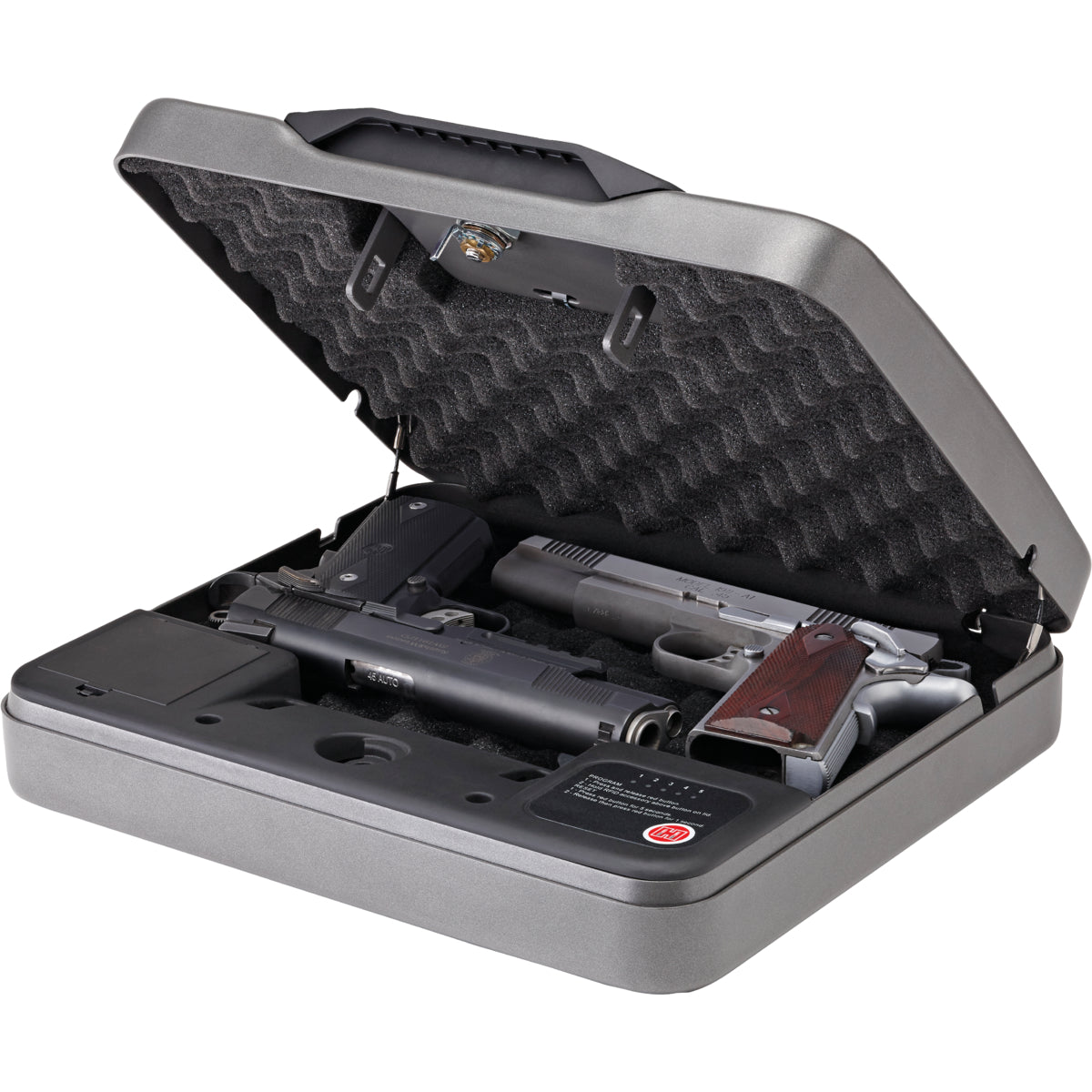Hornady Rapid Safe 4800KP XXL RFID Handgun Safe - Fast Access Biometric & RFID Lock for Pistols - Secure Storage for Home, Office, or Vehicle Use