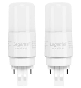 Silverlite Plug & Play LED Stick PL Bulb GX23-2 Pin Base - 5W (13W CFL Equivalent), 500LM, Soft White 2700K, 120-277V with CFL Ballast, UL Listed, 2 Pack - Perfect for Energy-Efficient Home & Office Lighting