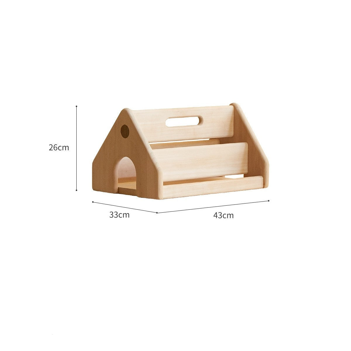 **Solid Wood Montessori Toy Storage Shelf for Kids - Organize Playroom, Nursery & Bedroom Toys - Eco-Friendly Poplar Wood Children's Bookshelf**