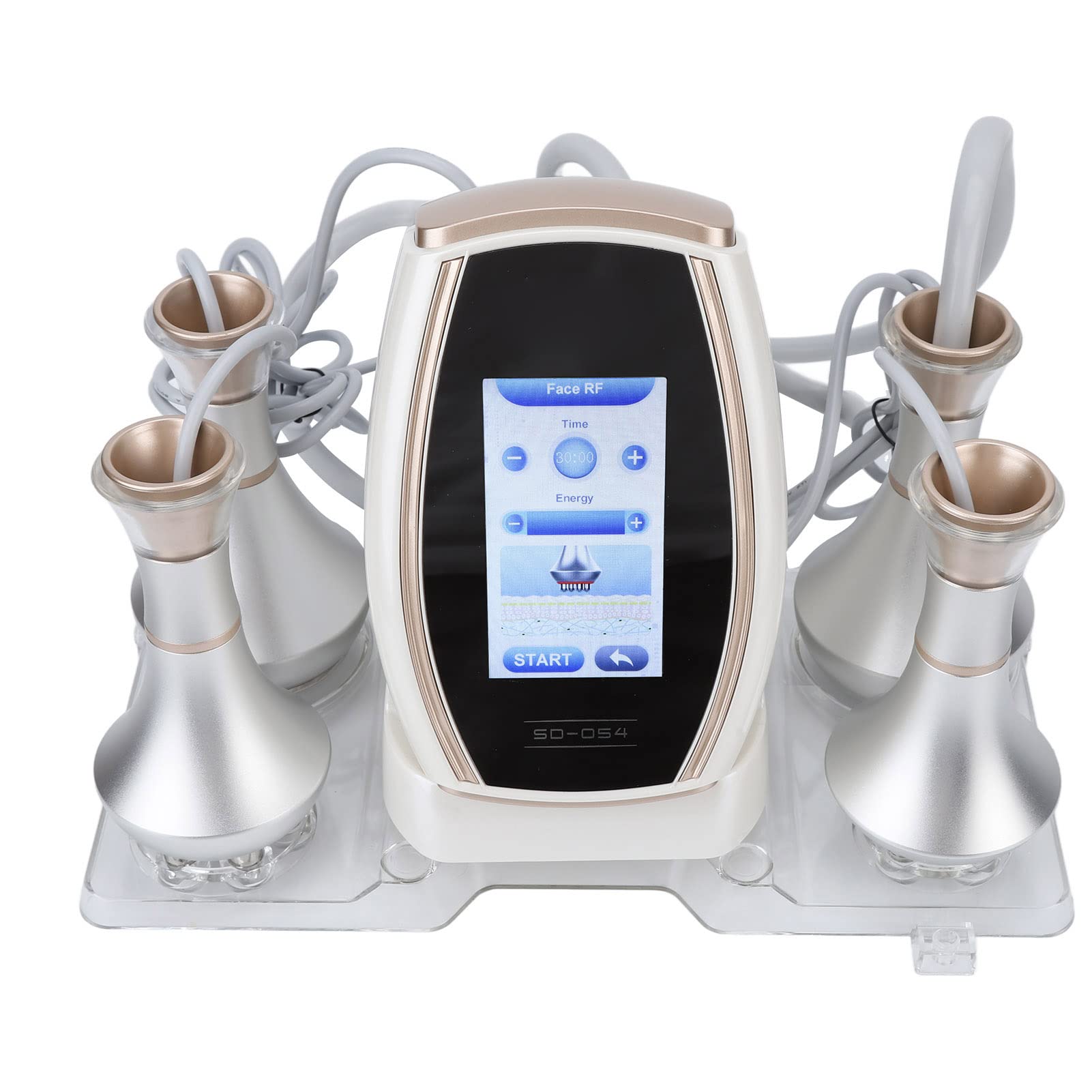 Professional Cavitation & RF Machine for Wrinkles Removal, Skin Tightening, and Body Sculpting - 80K Ultrasonic Technology - Salon-Grade Beauty Equipment (UK Plug) | Perfect for Facial Rejuvenation, Cellulite Reduction, and Non-Surgical Body Contouring in Spas & Clinics