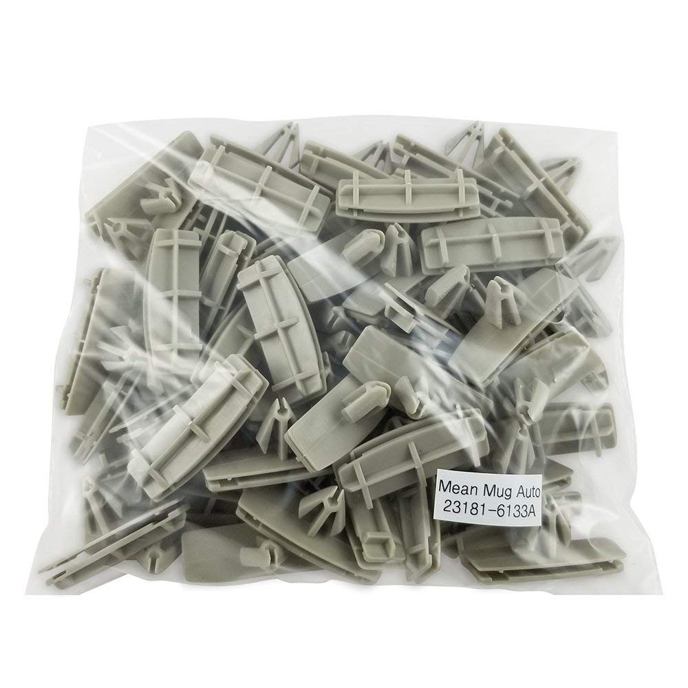 50-Pack Jeep Fender Clips & Flare Clips - Compatible with Wrangler JK, JL, Liberty, Gladiator & Dodge Nitro - Replaces OEM #55157055-AA, 55157065-AA, 68039280-AA - Perfect for Off-Roading & Vehicle Maintenance
