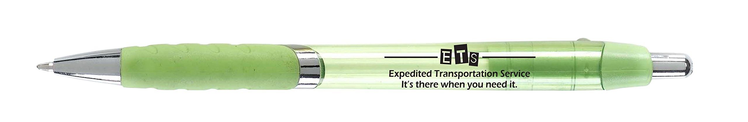 300 Custom Logo Retractable Pens - Bulk Promotional Pens for Business & Events - Light Green - Only $0.50 Each - Perfect for Trade Shows, Corporate Gifts & Branding Campaigns