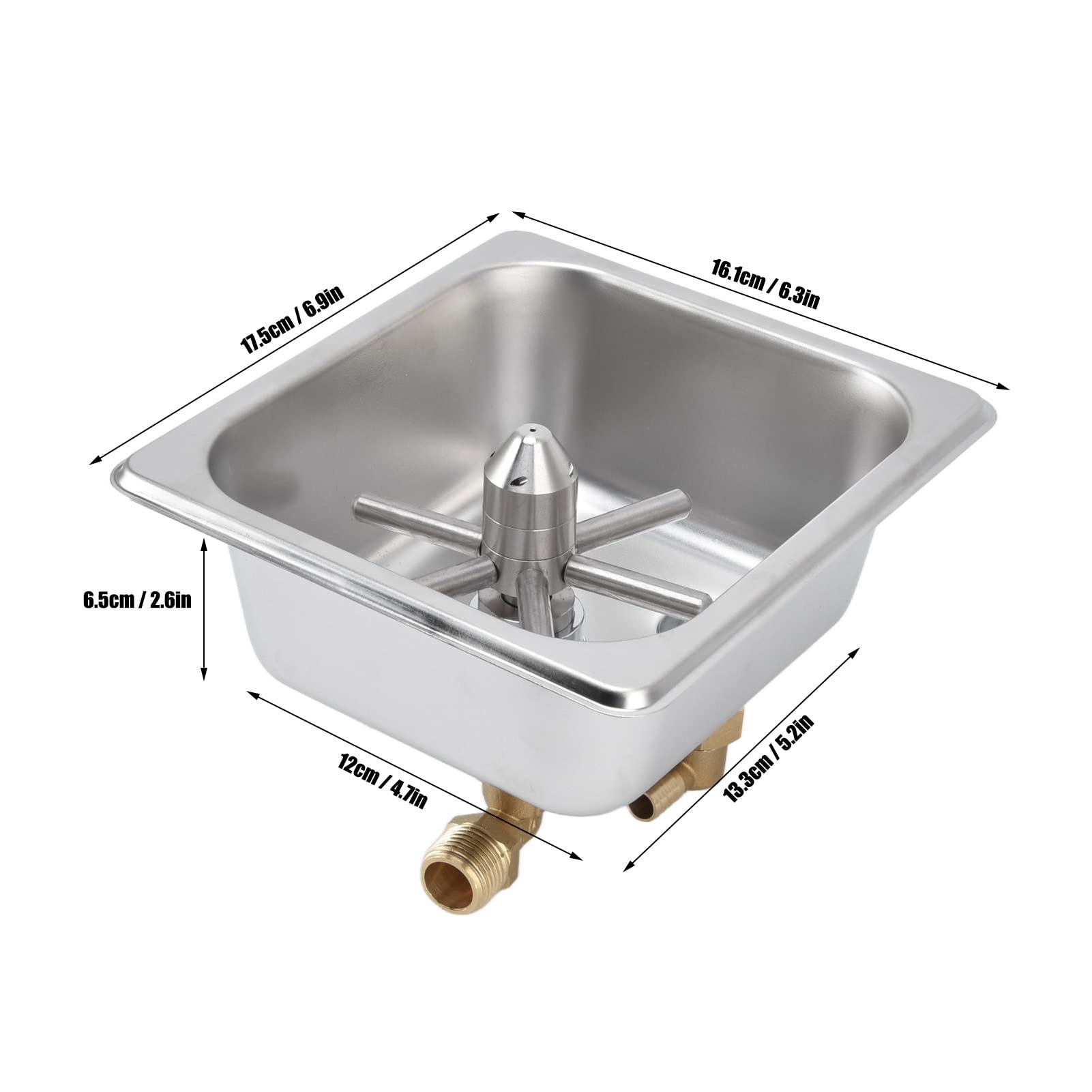 Stainless Steel Glass Rinser for Kitchen Sink - Bar Glass Washer & Cup Cleaner for Home, Hotel, Coffee Shop - Perfect for Washing Wine Glasses, Beer Mugs and Coffee Cups