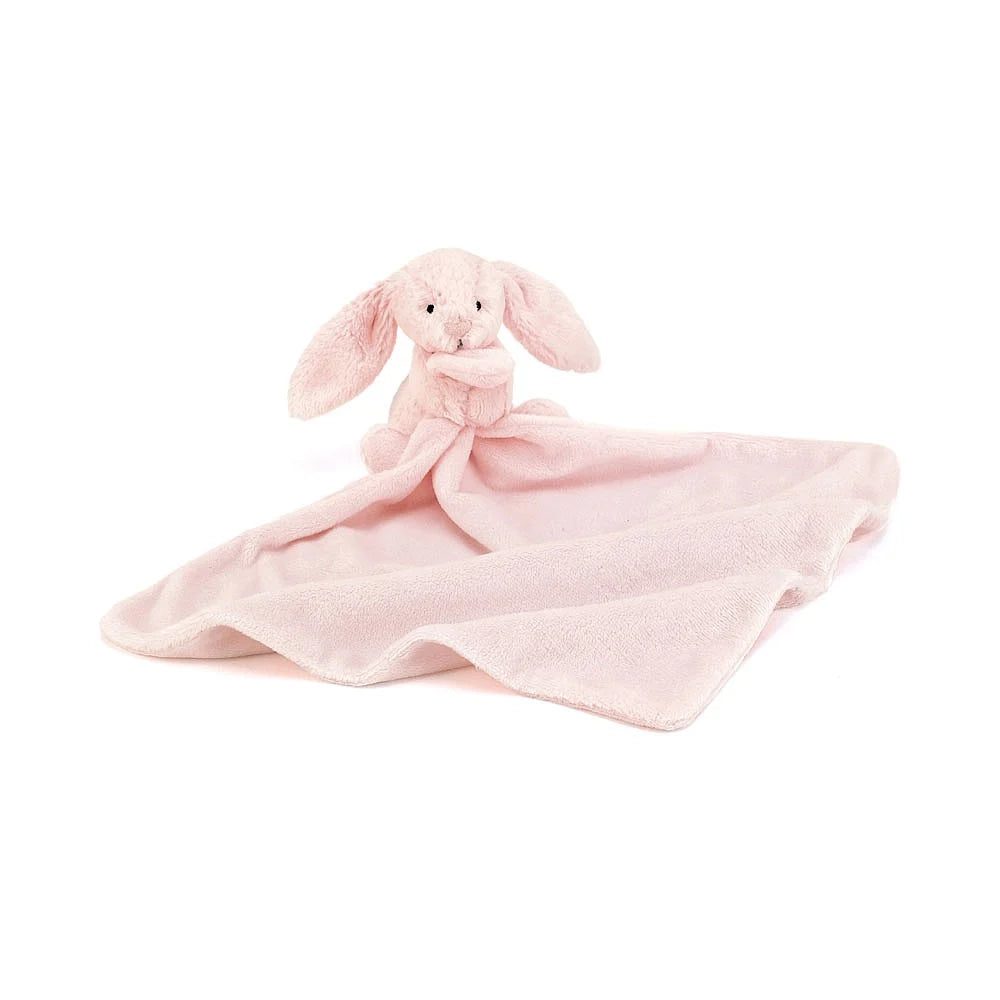 Jellycat Bashful Pink Bunny Soother - Soft Plush Stuffed Animal for Babies & Toddlers - Perfect for Cuddling, Comfort, and Nursery Decor