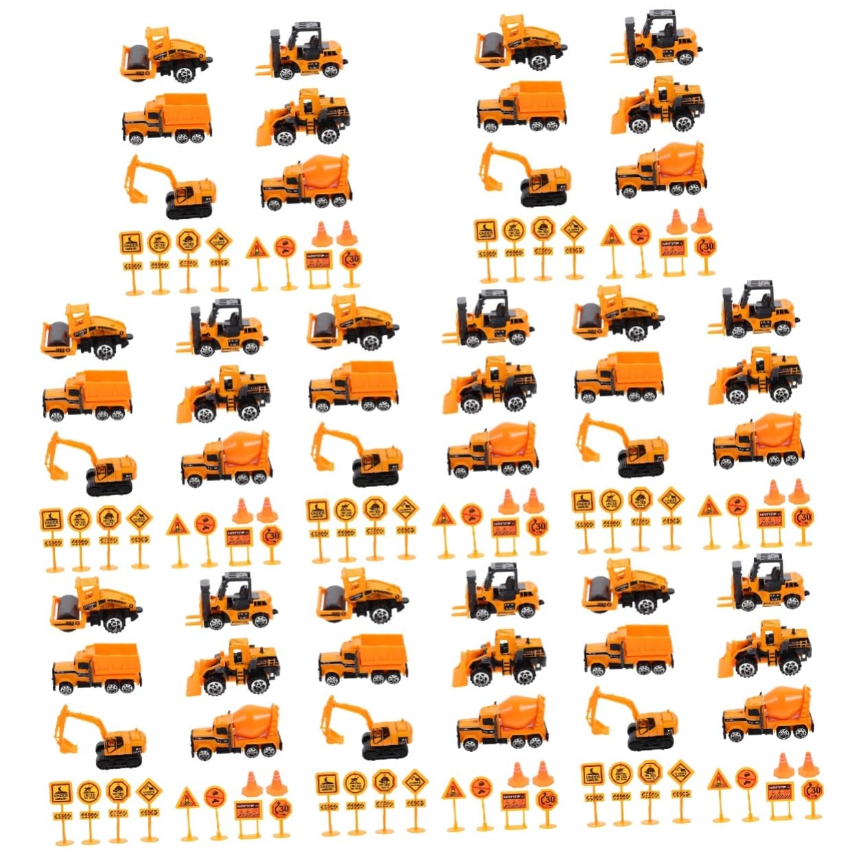 iFundom 8-Piece Construction Vehicle Toy Set - Engineering Trucks, Excavator & Toy Cars for Kids | STEM Learning, Pretend Play & Outdoor Sandbox Fun