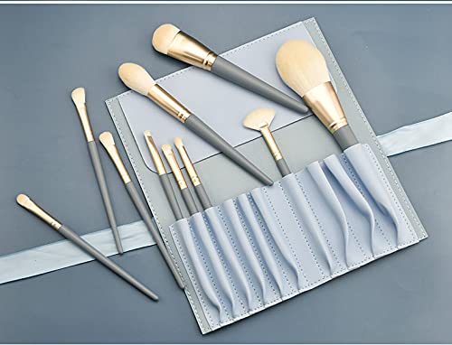 Premium Roslet 10-Piece Makeup Brush Set - Synthetic Foundation, Powder, Blush, Concealer & Eyeshadow Brushes with Travel Pouch | Perfect for Professional Makeup Artists & Everyday Beauty Routines
