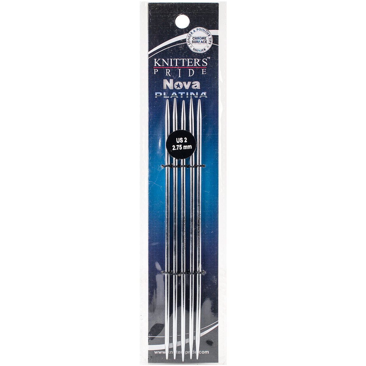 Nova Platina Double Pointed Knitting Needles 6