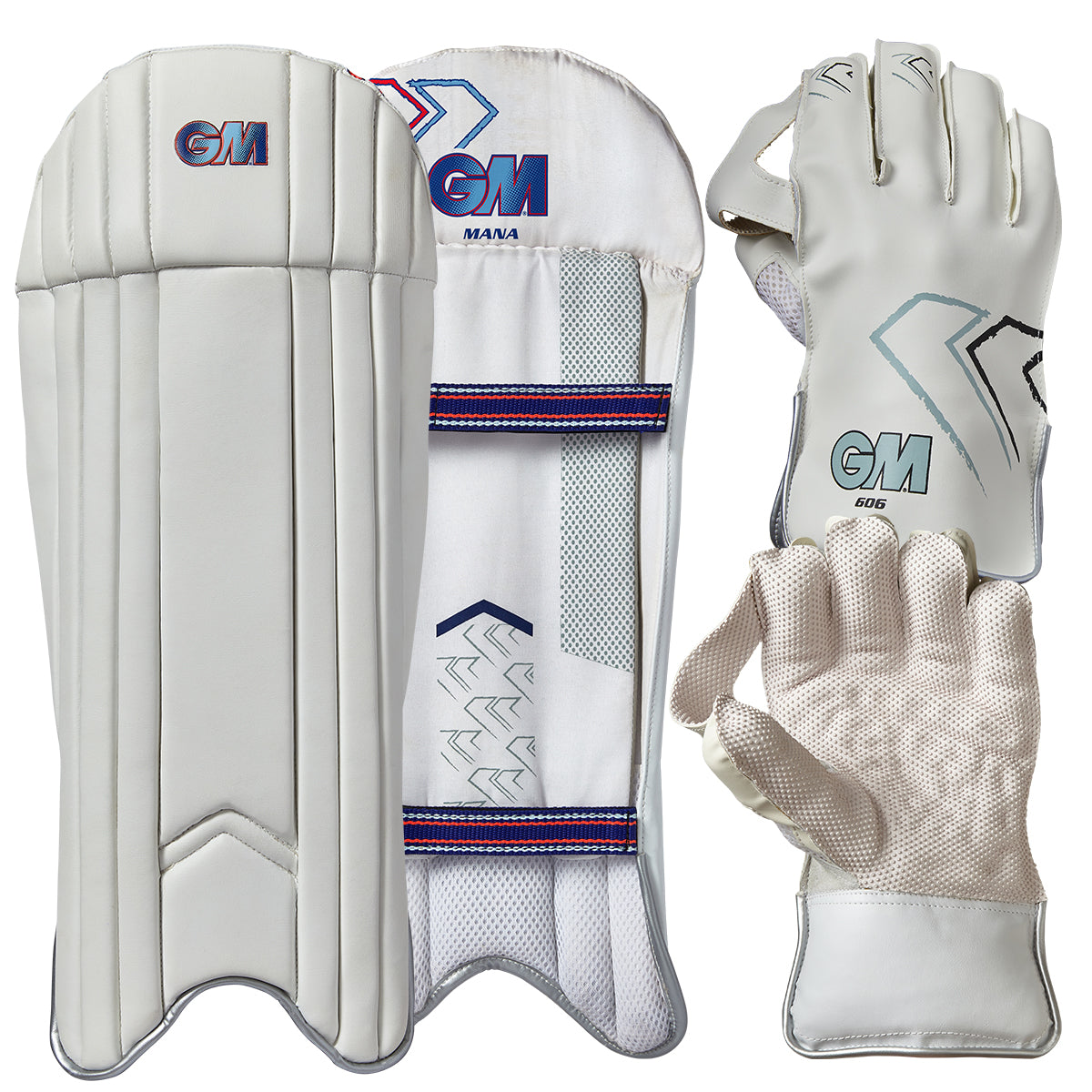 Gunn & Moore 606 Wicket Keeping Gloves & Pads Set - Premium Cricket Wicket Keeper Kit for Practice & Matches (2024 Edition)