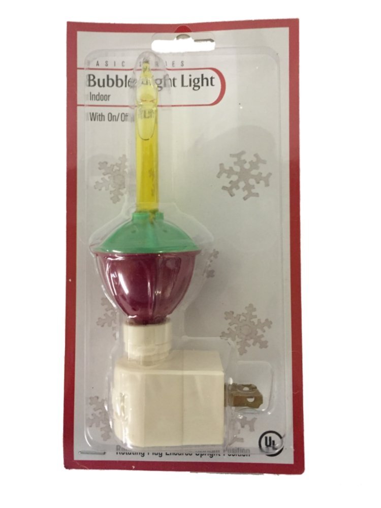 Bubble Night Light with On/Off Switch - Soothing LED Mood Lamp for Kids' Bedroom, Nursery, or Relaxation Space