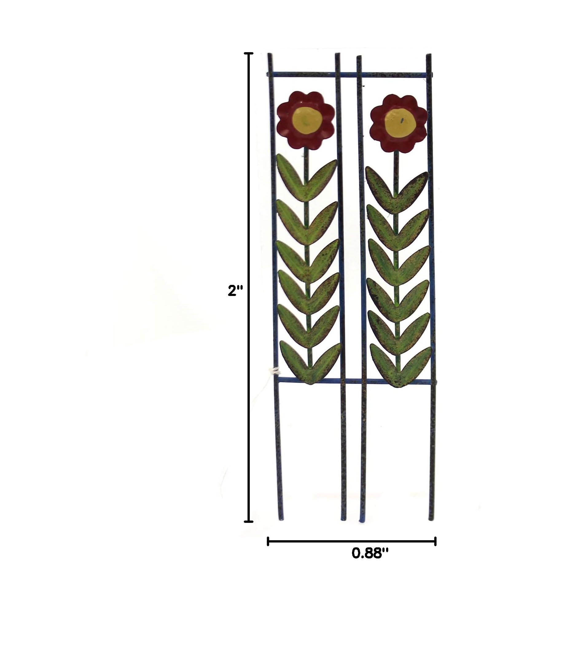 Metal Garden Trellis for Climbing Plants - Decorative Outdoor Fairy Garden Trellis 12583 - Perfect for Vine Support, Backyard Decor & Fairy Garden Displays