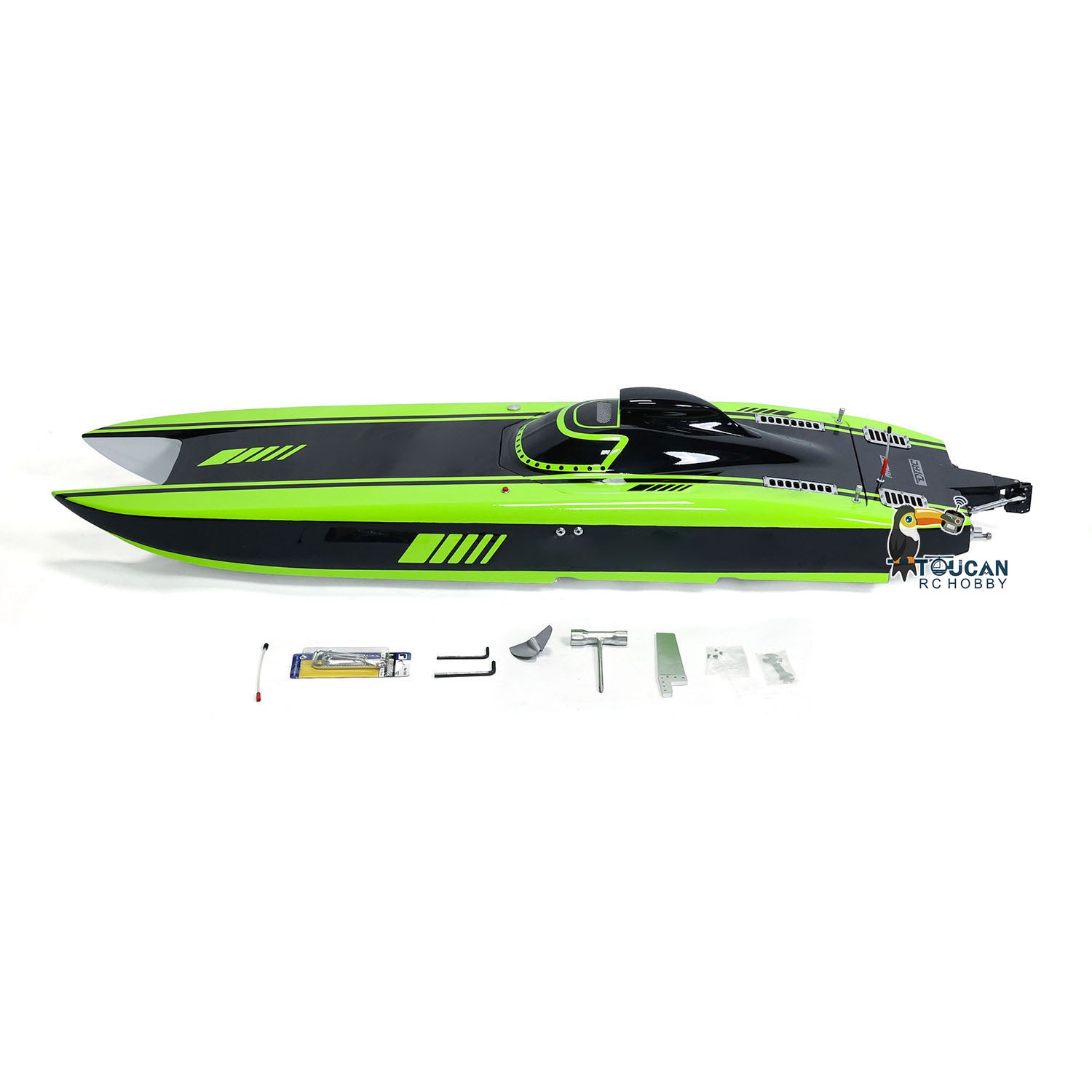 G30E 30CC Kevlar Gasoline Racing RC Boat - High Speed 65-70km/h, DIY ARTR Model with Water Cooling System, 1300x360x220mm (Radio Not Included) - Perfect for Competitive Racing, Lake Adventures & Hobby Enthusiasts