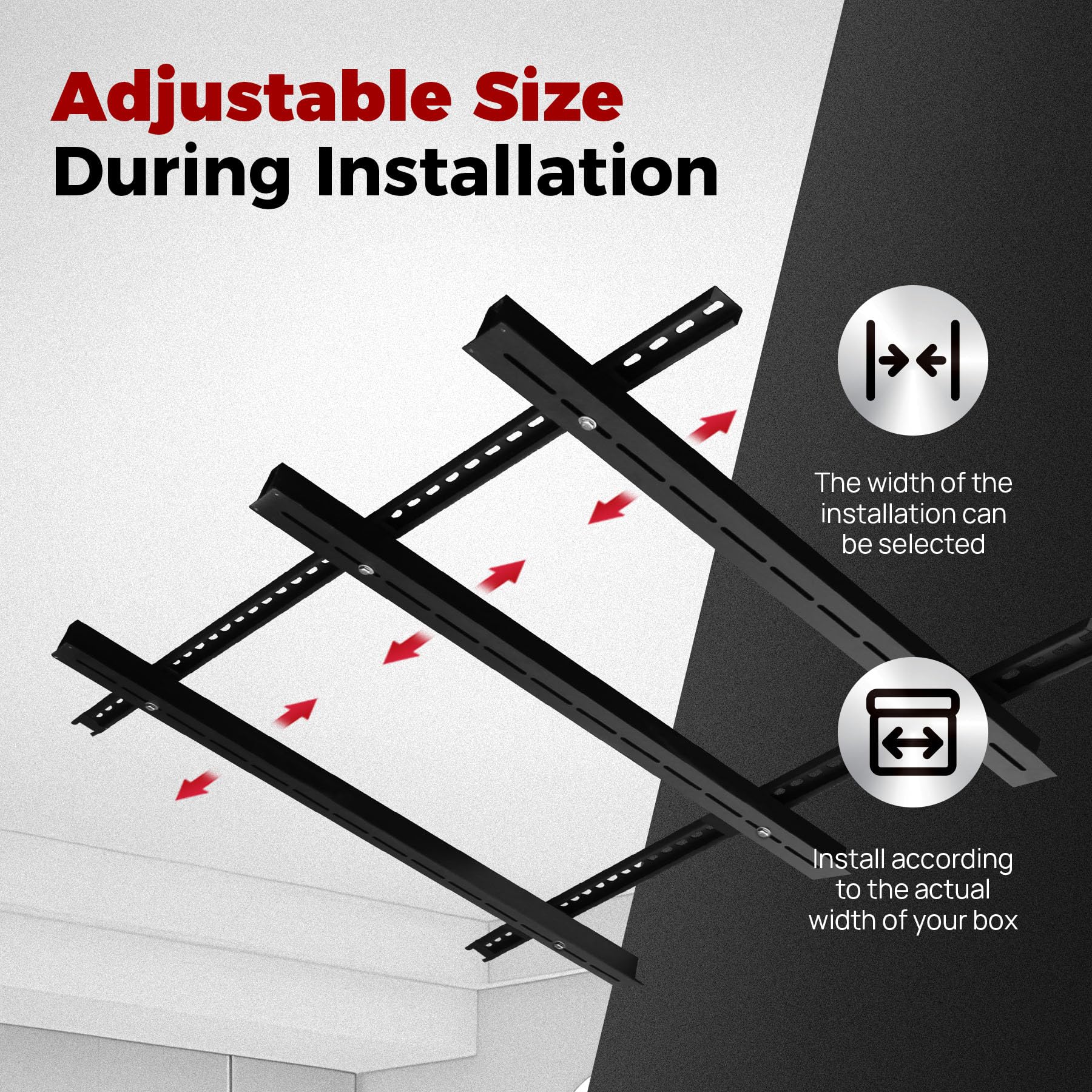 Heavy Duty Adjustable Overhead Garage Storage Rack System - Ceiling Mounted Bin Organizer with Sliding Rails, Supports 6 Bins (3 Sets) - Perfect for Garage Organization & Space Saving Storage