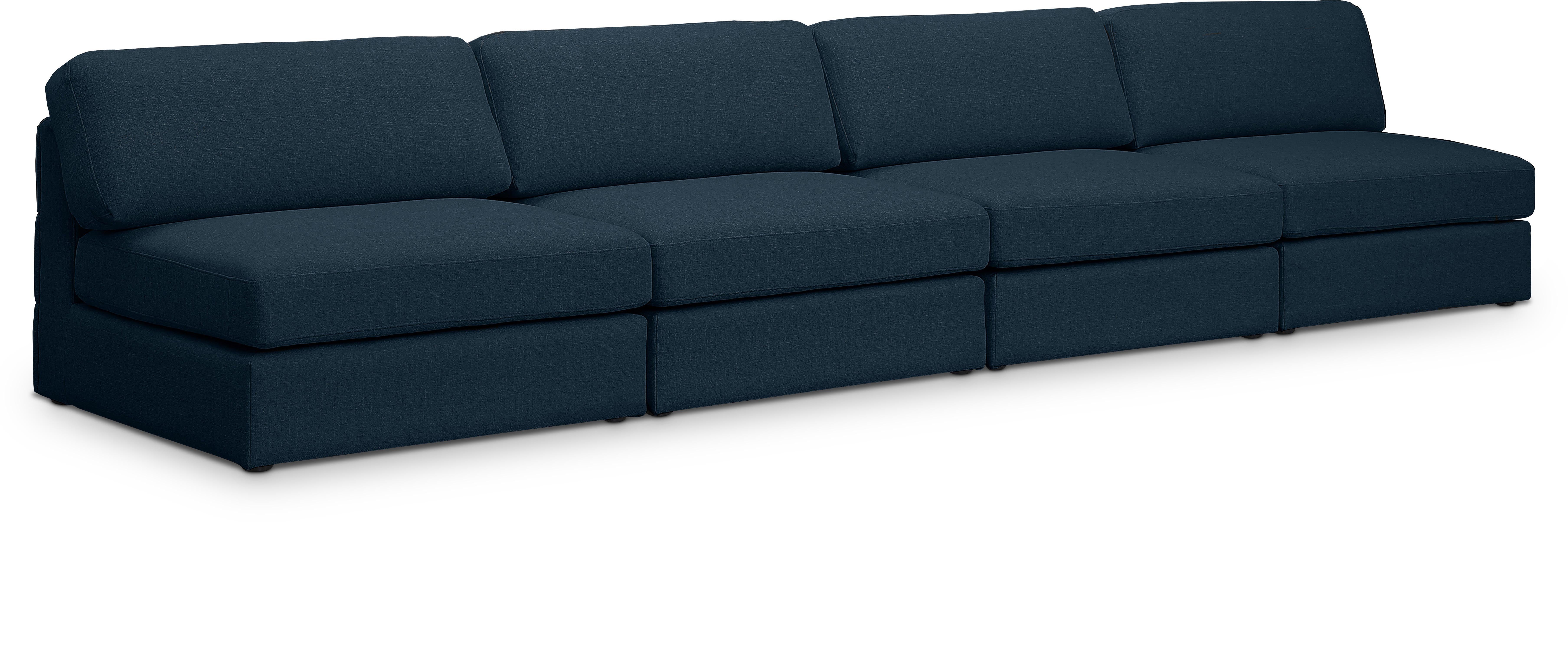 Beckham Durable Linen Textured Fabric Modular Sofa - Modern Sectional Couch for Living Room, Lounge & Family Room Comfort